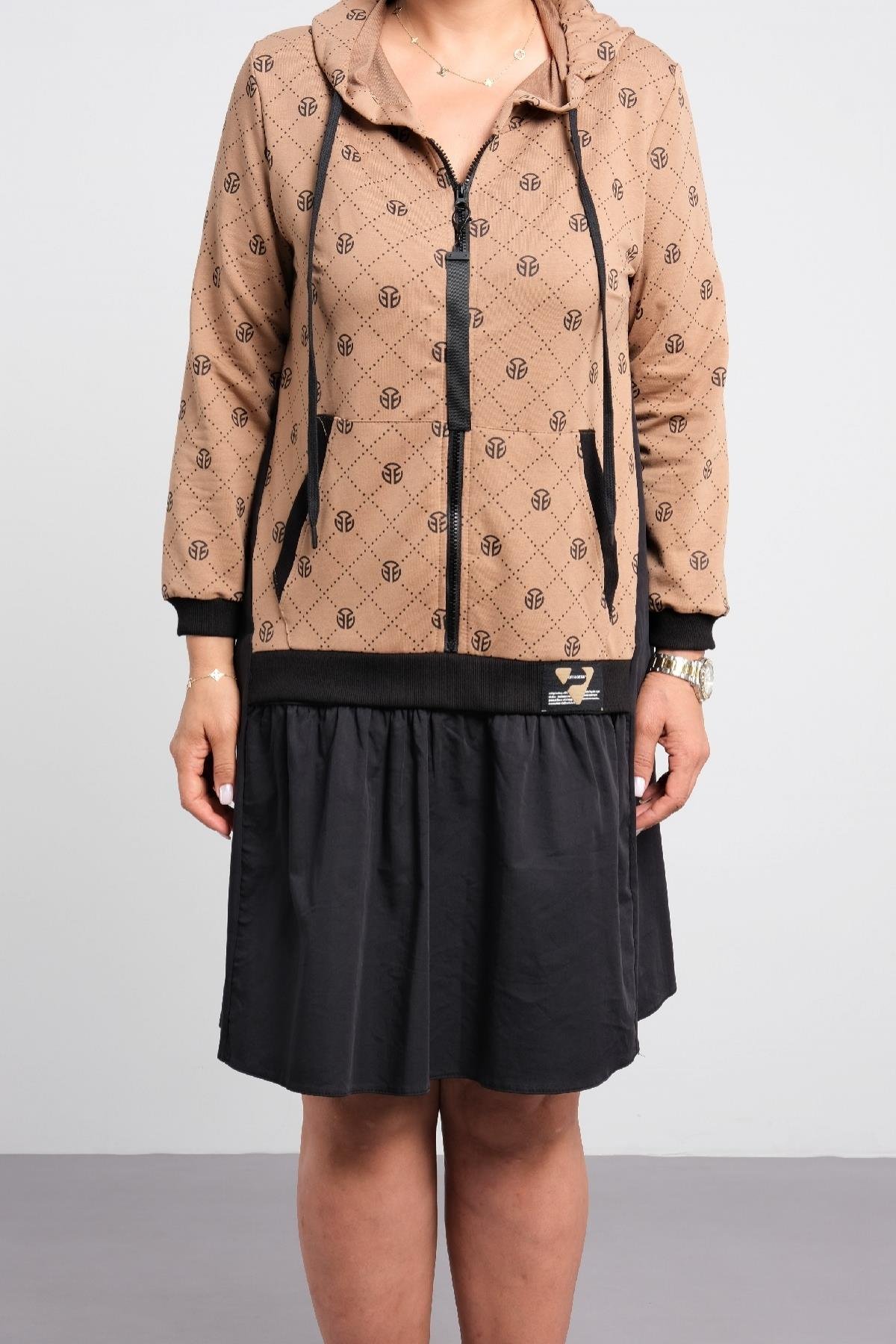 İkili takım görünümlü elbise