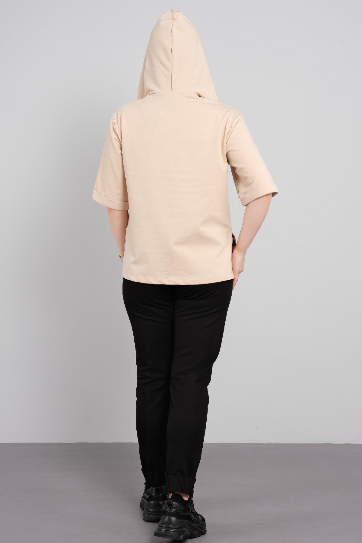 Spor tarz büyük beden kadın takımı