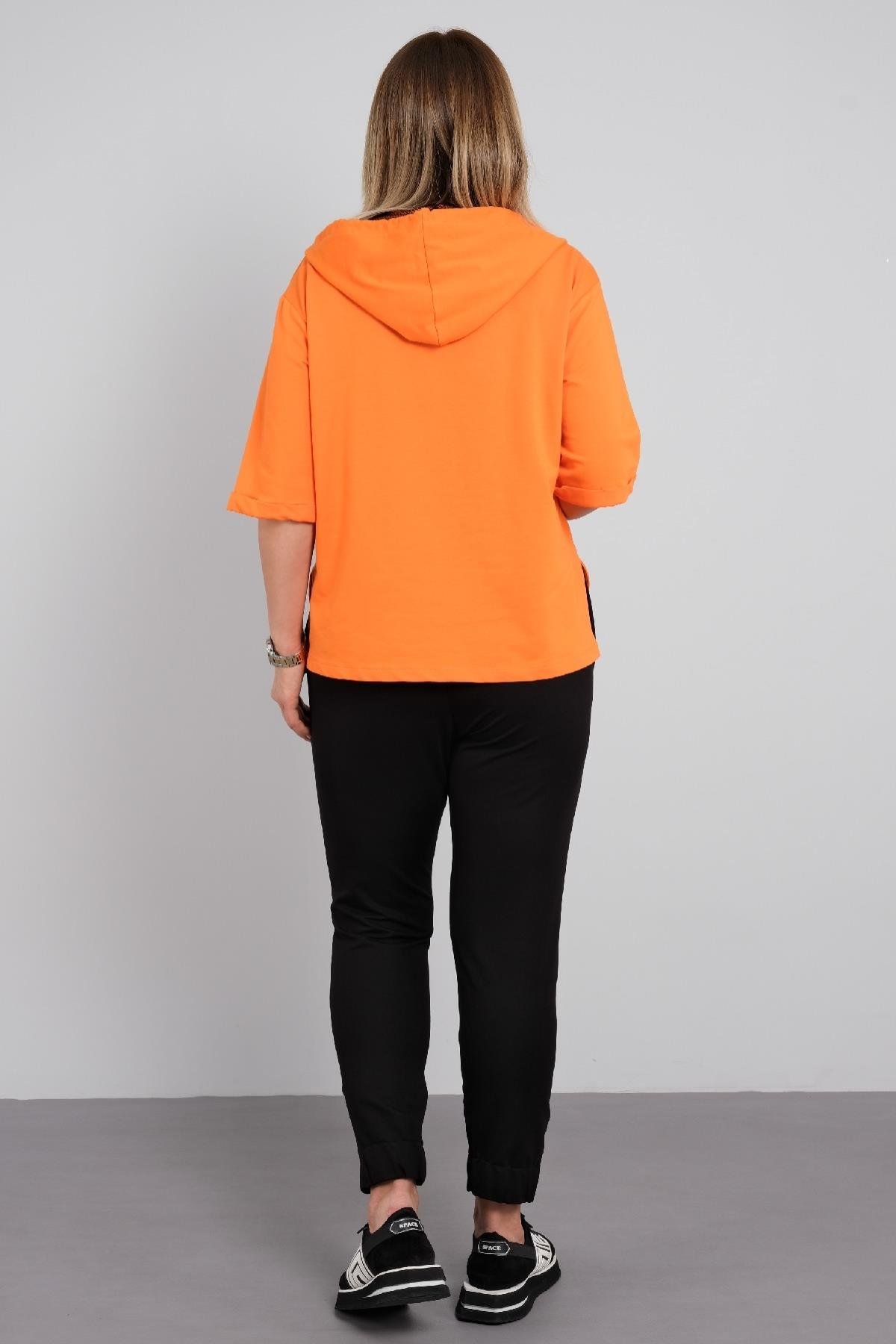 Spor tarz büyük beden kadın takımı