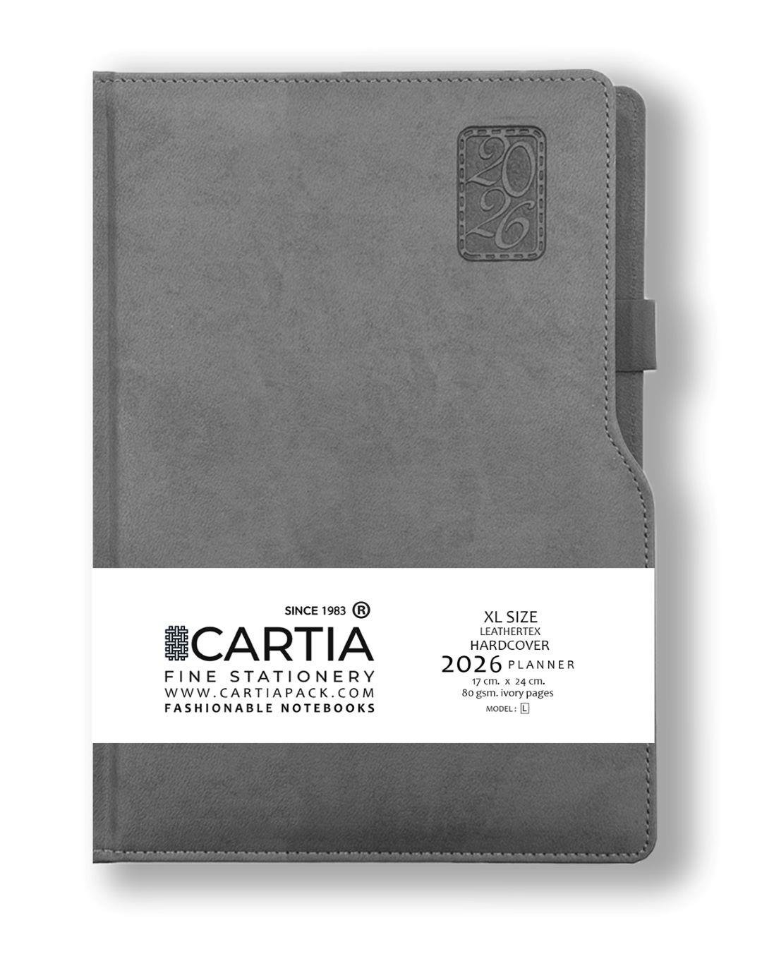 2026 Ajanda Gri 17x24 L