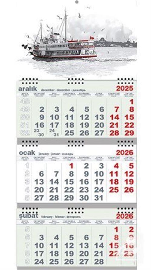 2026 Gemici Takvim - Yolcu Gemisi