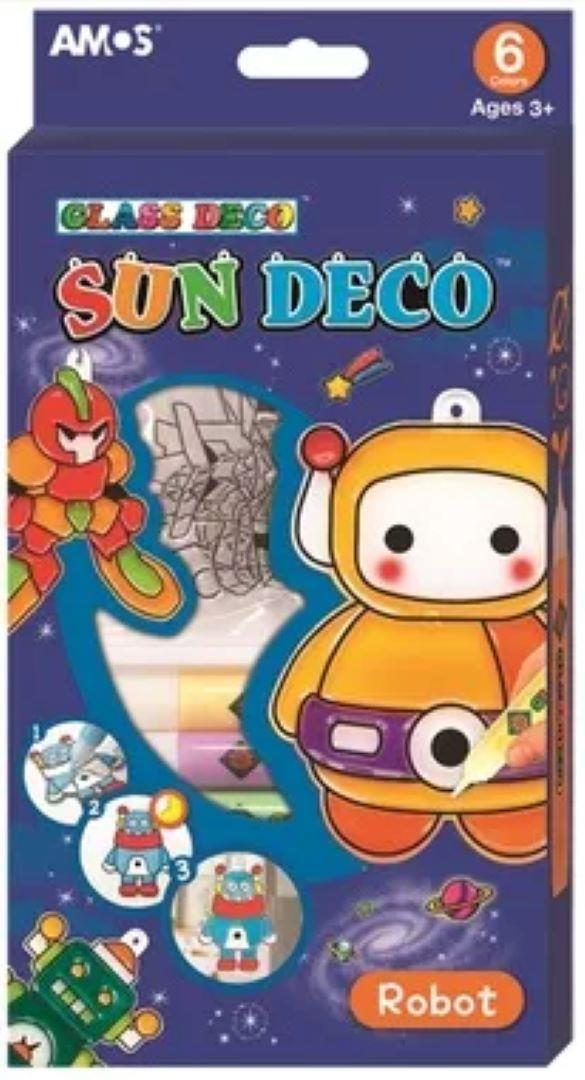 Amos Cam Boyama Seti Sun Deco Robot