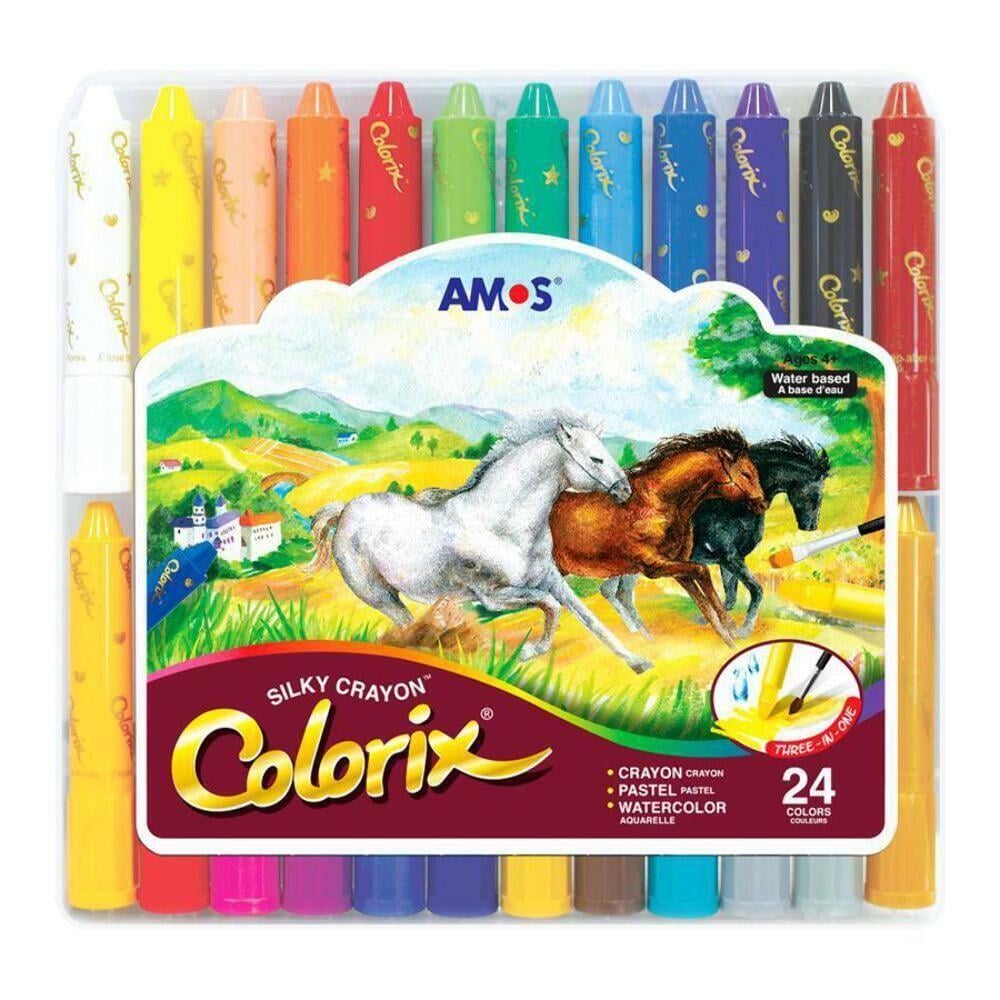 Amos Colorıx Boya Plastik Kutu 24 Lu Crx 5Pc24