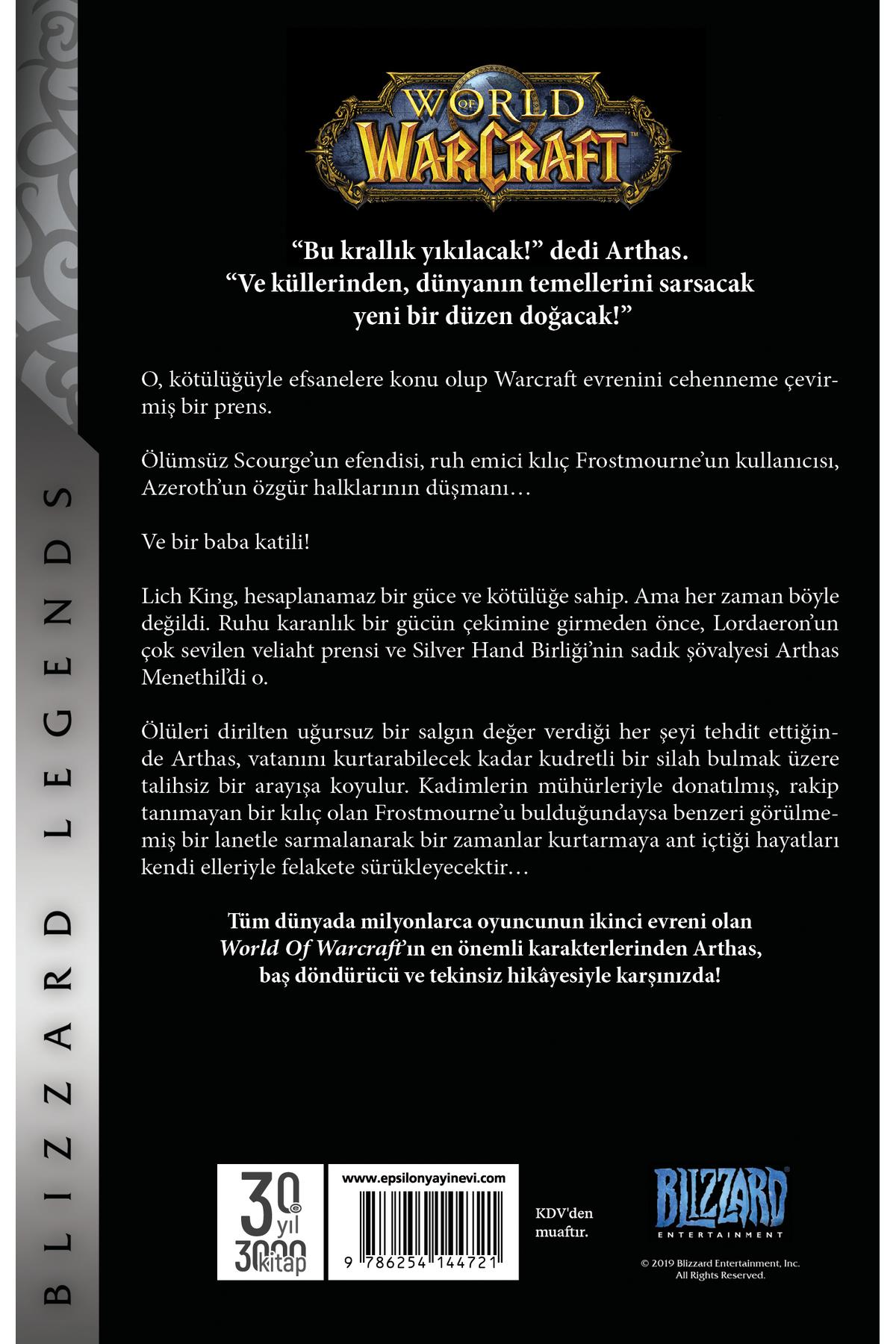 Arthas Lich King’in Yükselişi Christie Golden - World of Warcraft