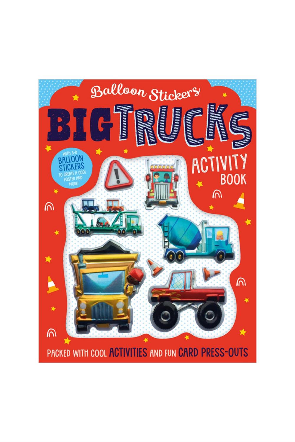 Balloon Stickers Big Trucks Activity Book