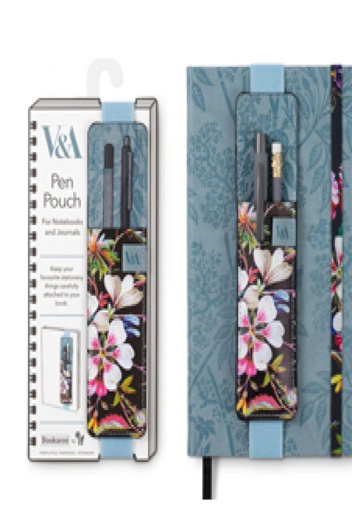 Bookaroo Defter Üstü Kalemlik Siyah Çiçek