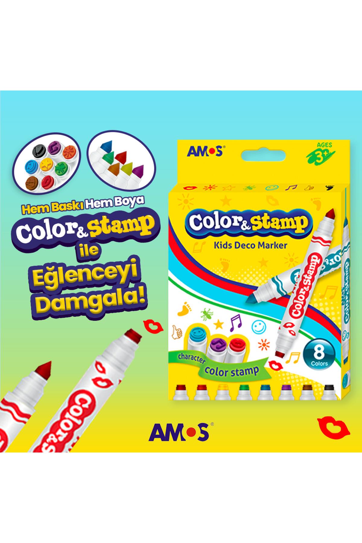Color & Stamp - Çift Uçlu Damga Kalemi