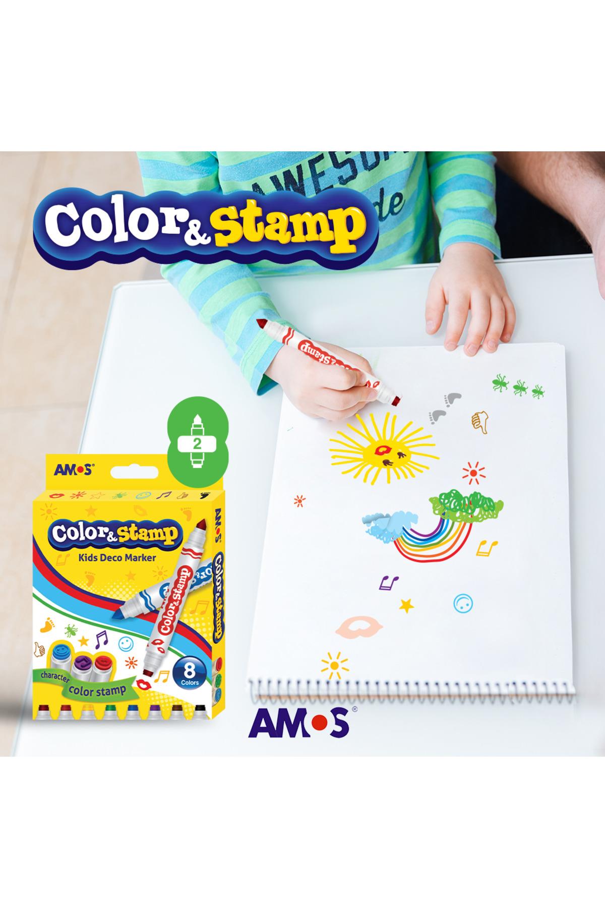 Color & Stamp - Çift Uçlu Damga Kalemi