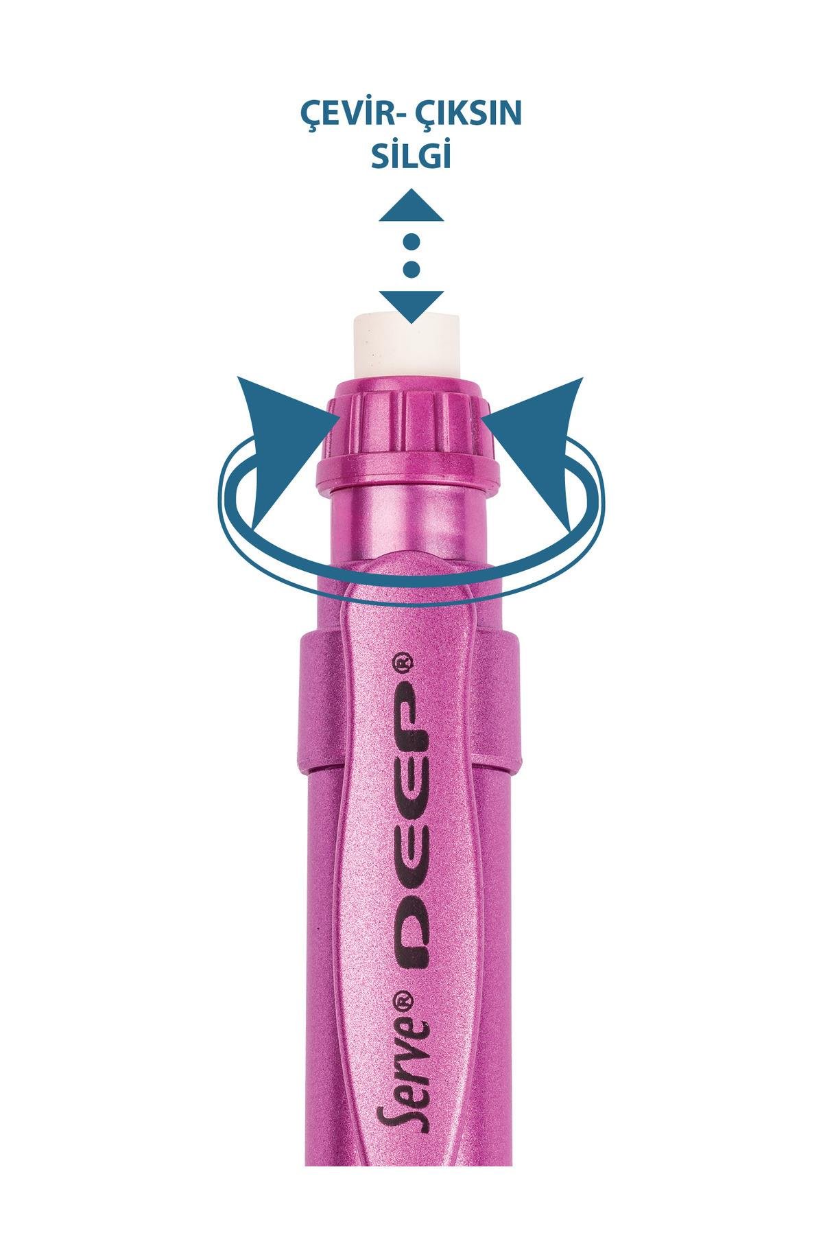 Deep Mekanik Kurşun Kalem 0.7mm Metalik Prenses Pembe