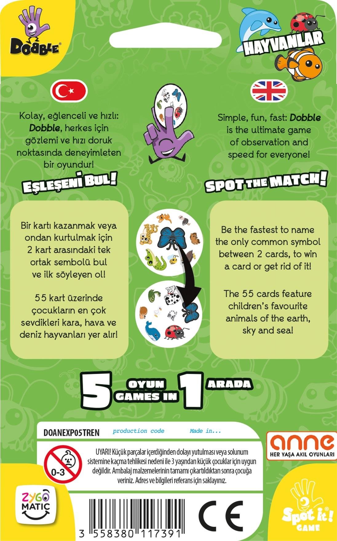 Dobble Hayvanlar Eco (Animals Eco)