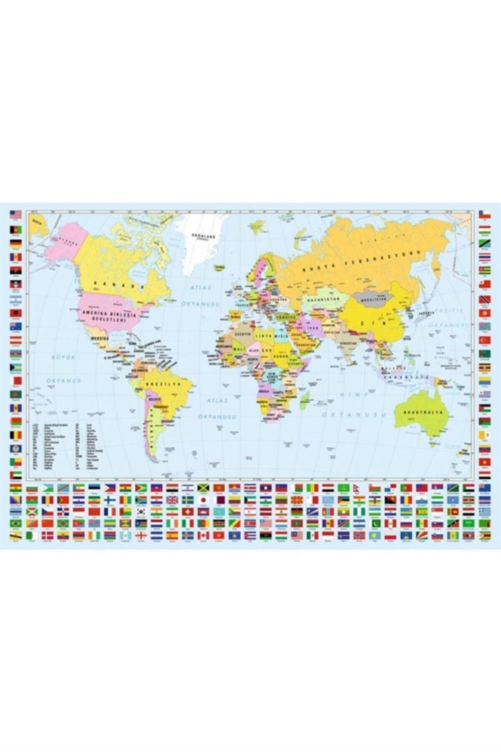 Dünya Haritası / 260 Parçalık Puzzle, Kod:3319