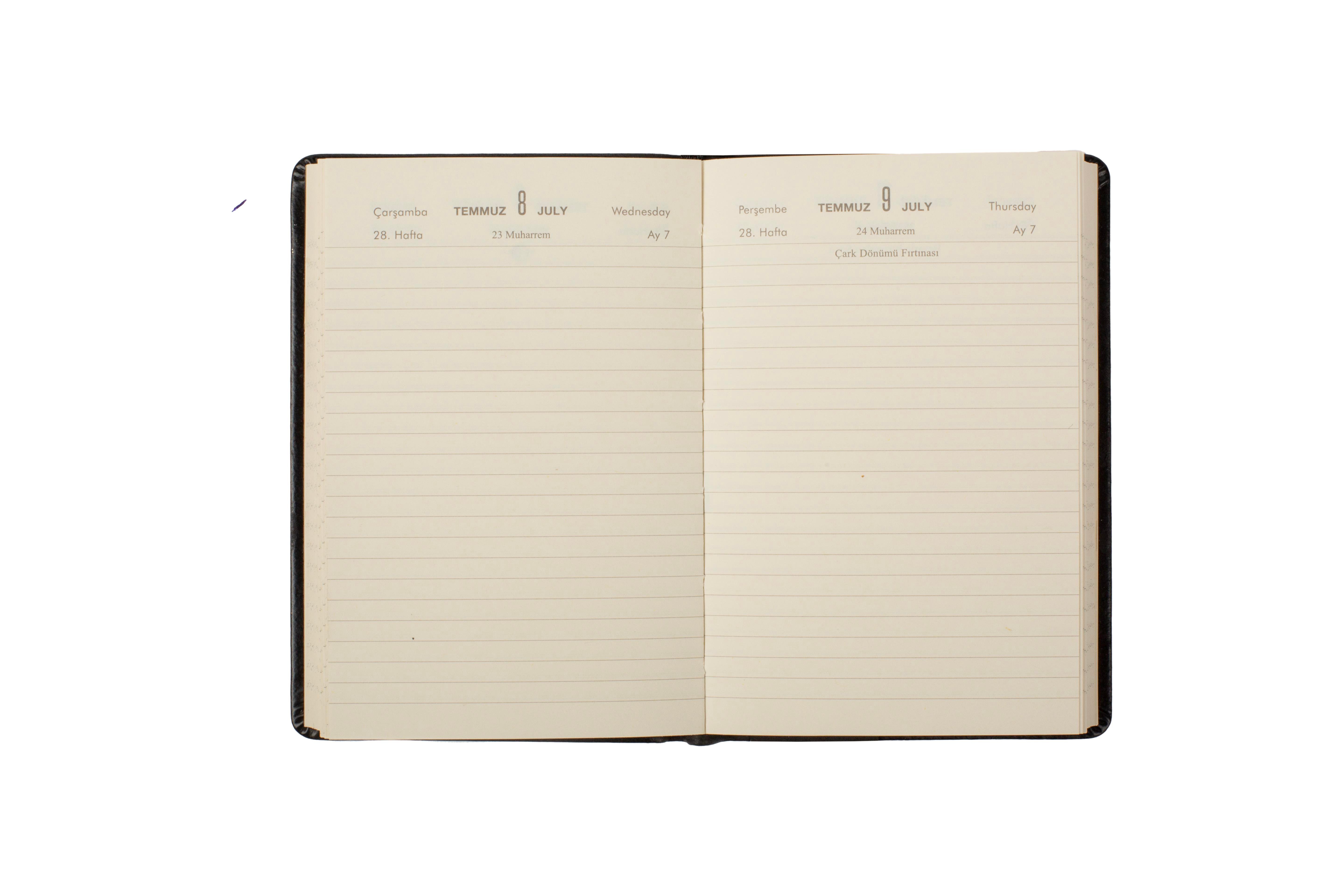 Ece-5D Galata Pembe Çizgili Günlük 8,5x13 2026