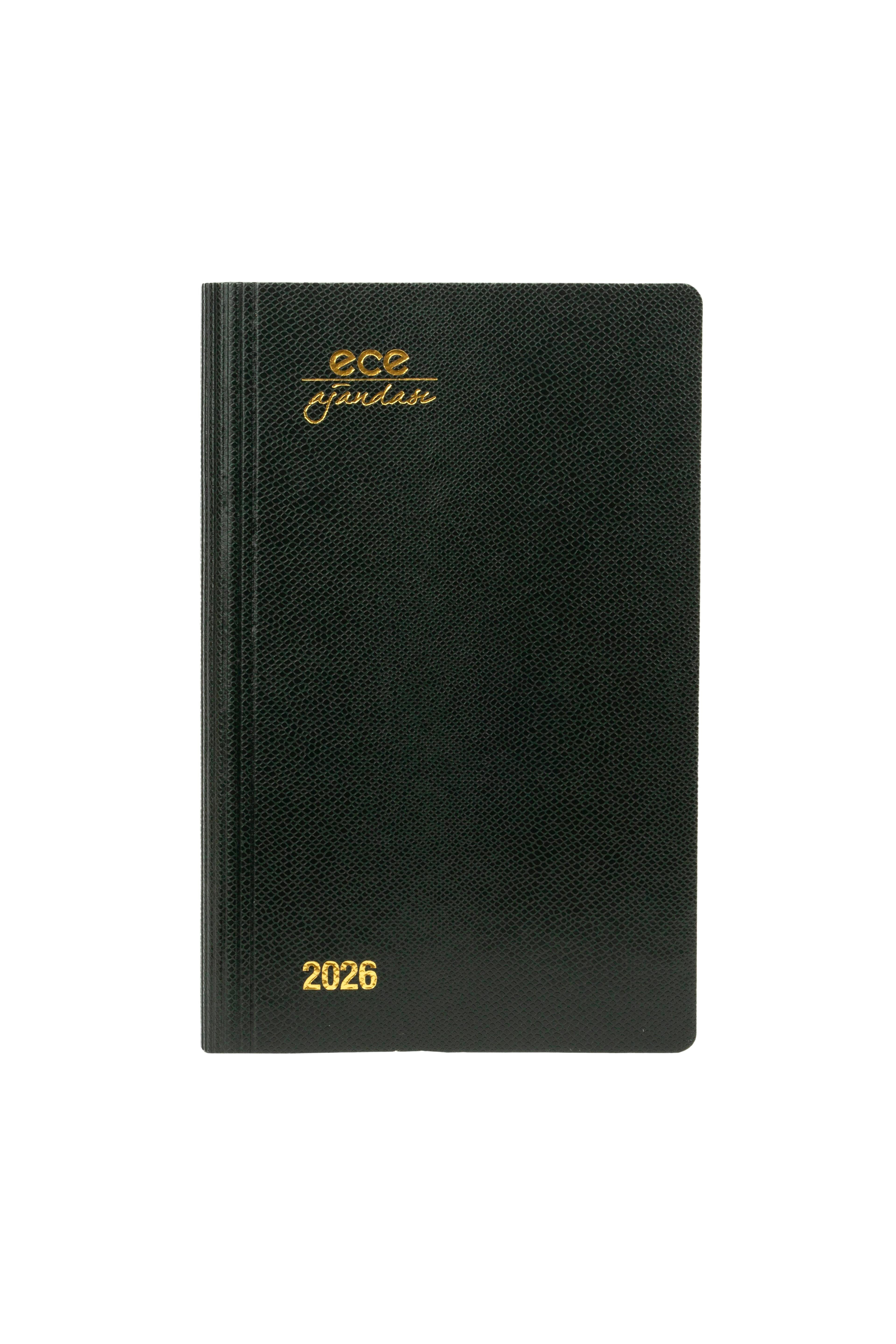 Ece-Akçay Koyu Yeşil Çizgili Günlük 12x18 2026