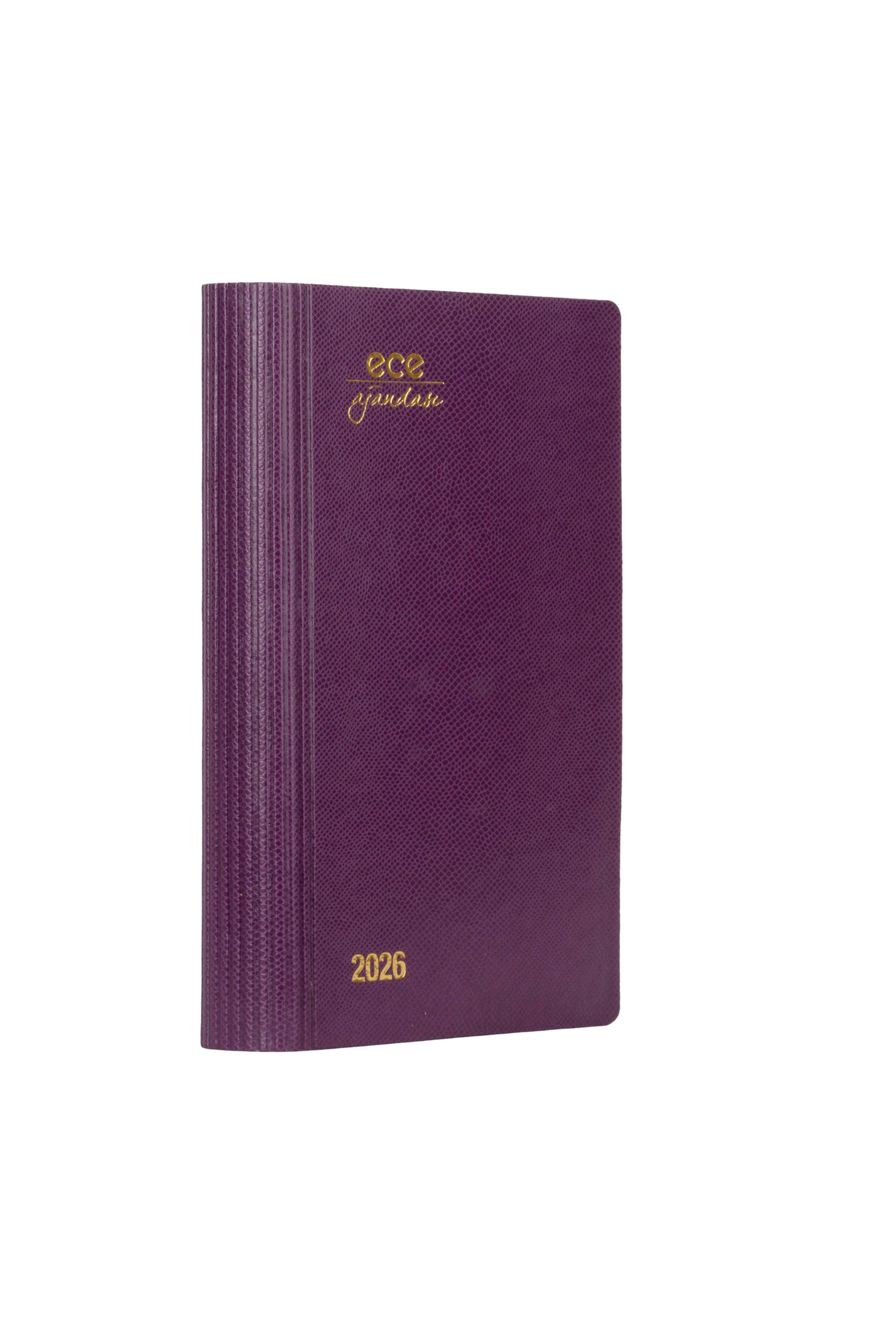 Ece-Akçay Mor Çizgili Günlük 12x18 2026