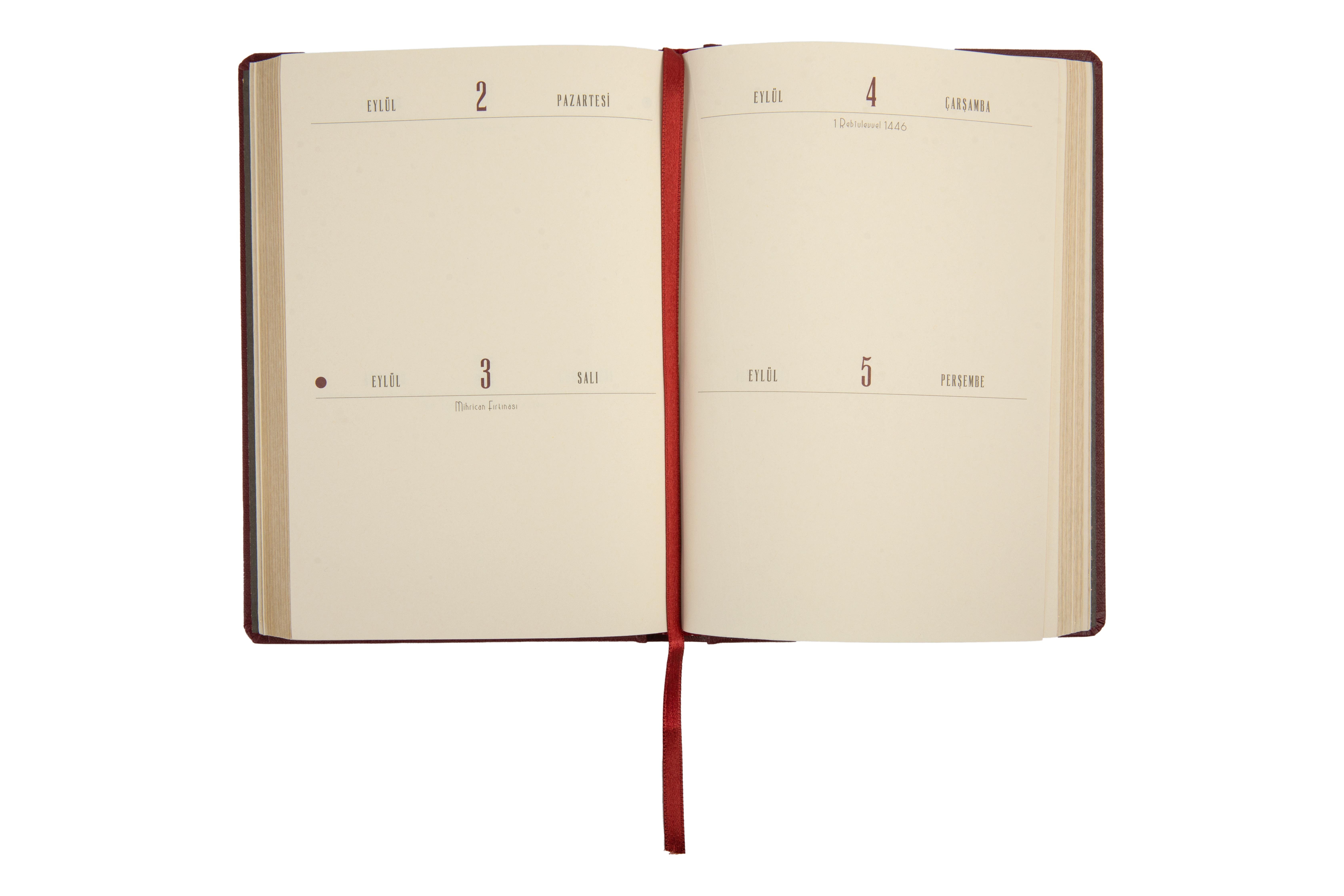 Ece-Aşiyan Bordo Düz 2 Günlük 13x18 2026