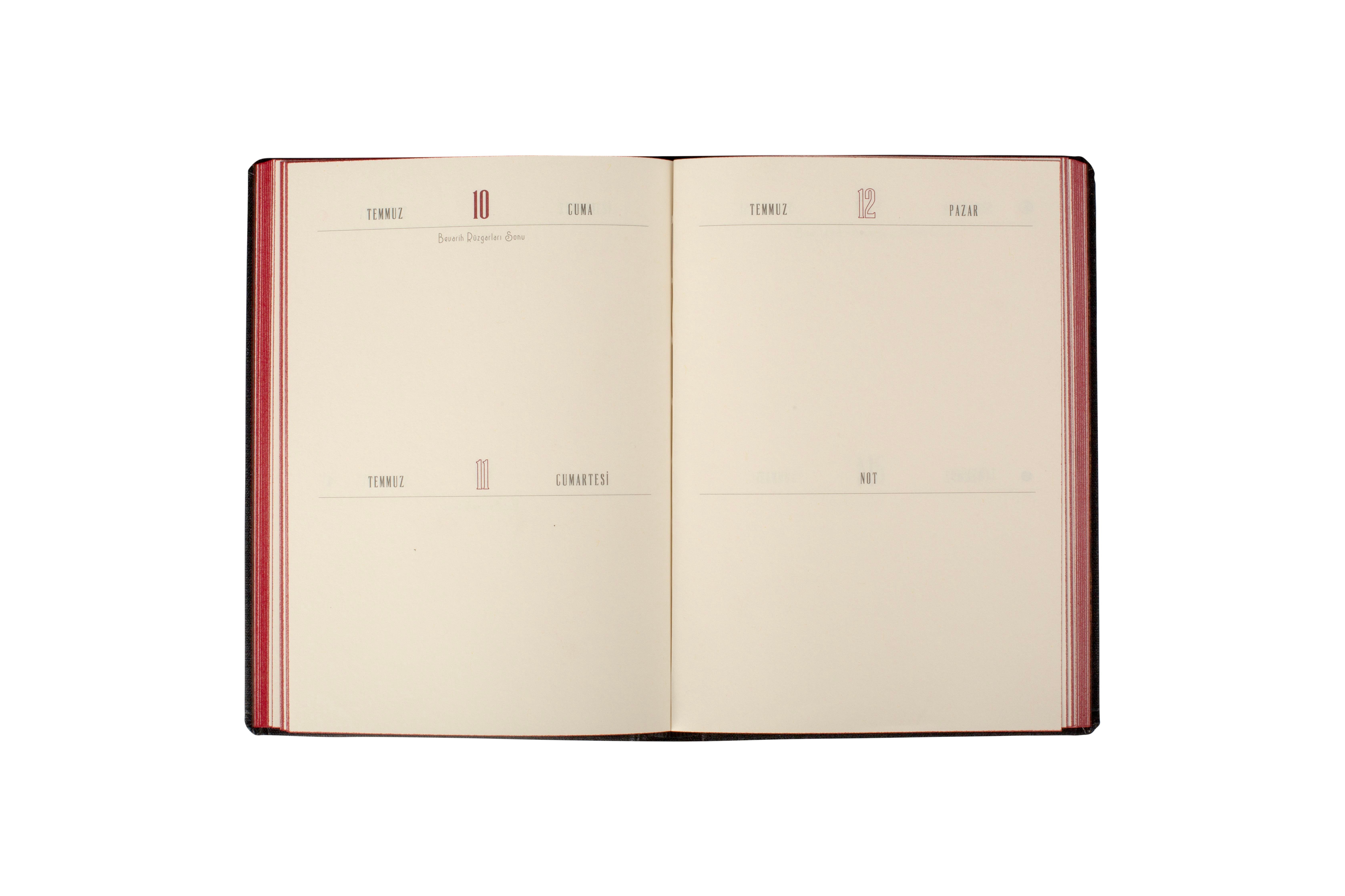 Ece-Aşiyan Siyah Düz 2 Günlük 13x18 2026