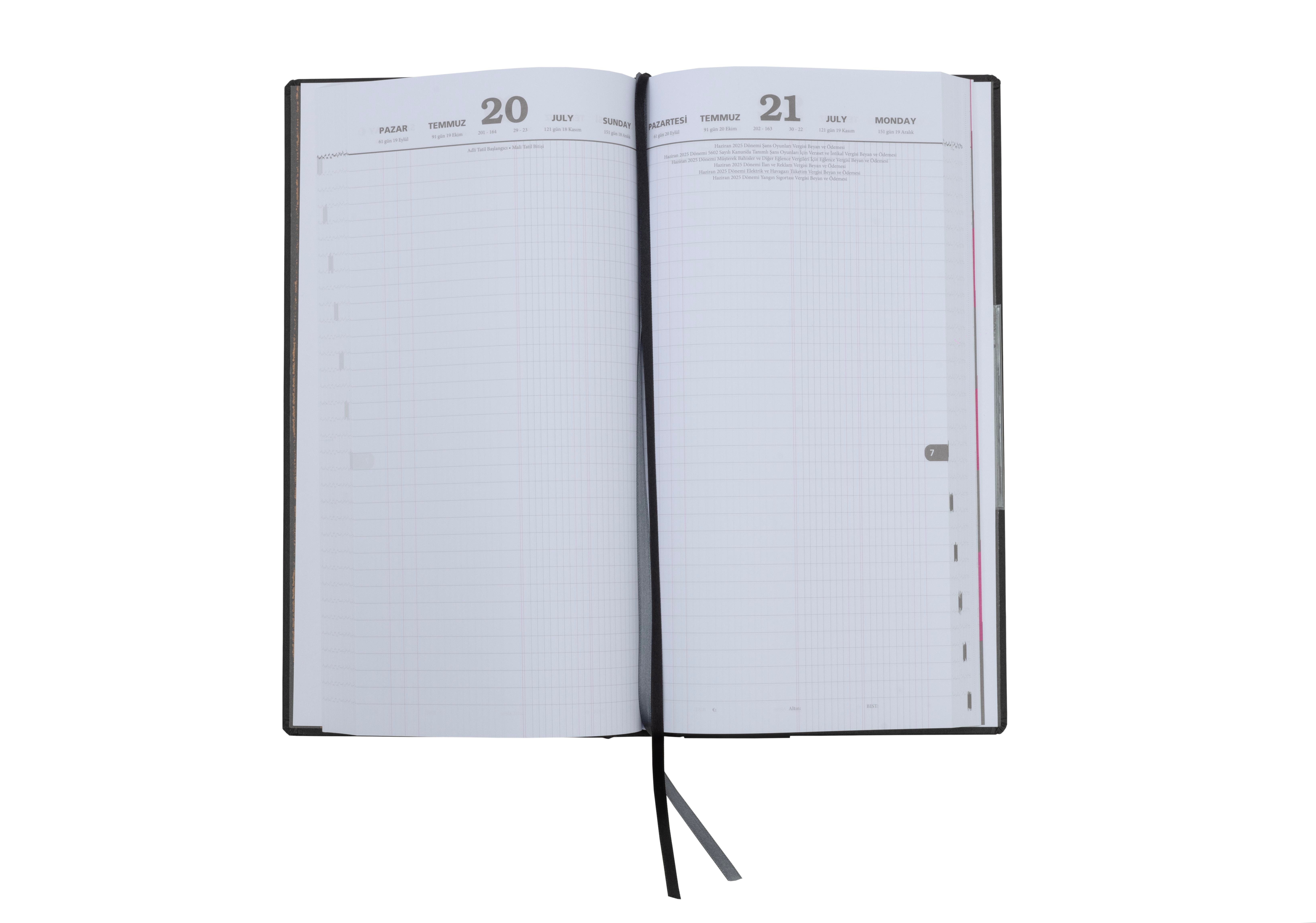 Ece-Asya Ticari Siyah Günlük 17x33 2026