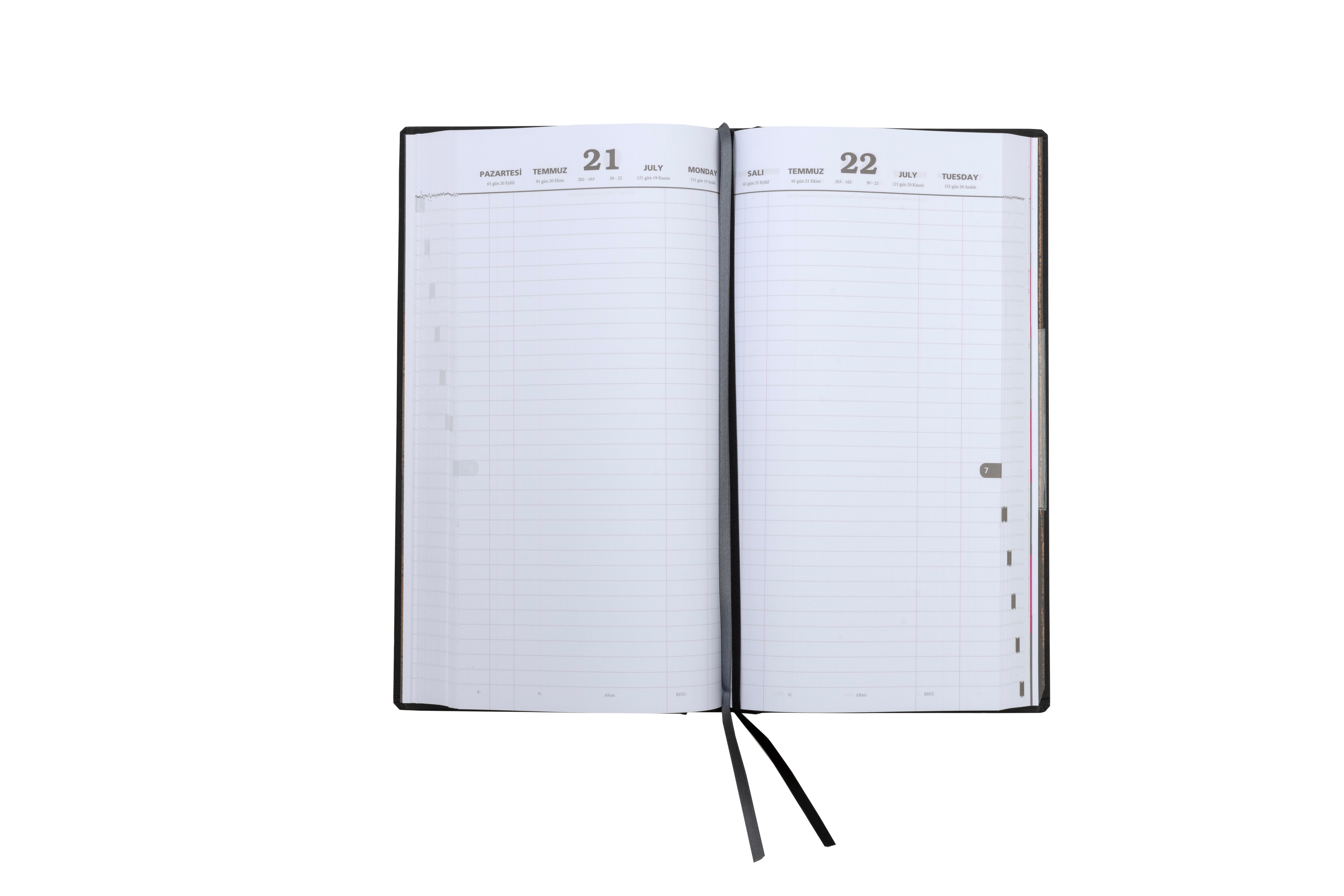 Ece-Avrasya Rezervasyon Ticari Siyah Günlük 17x33 2026