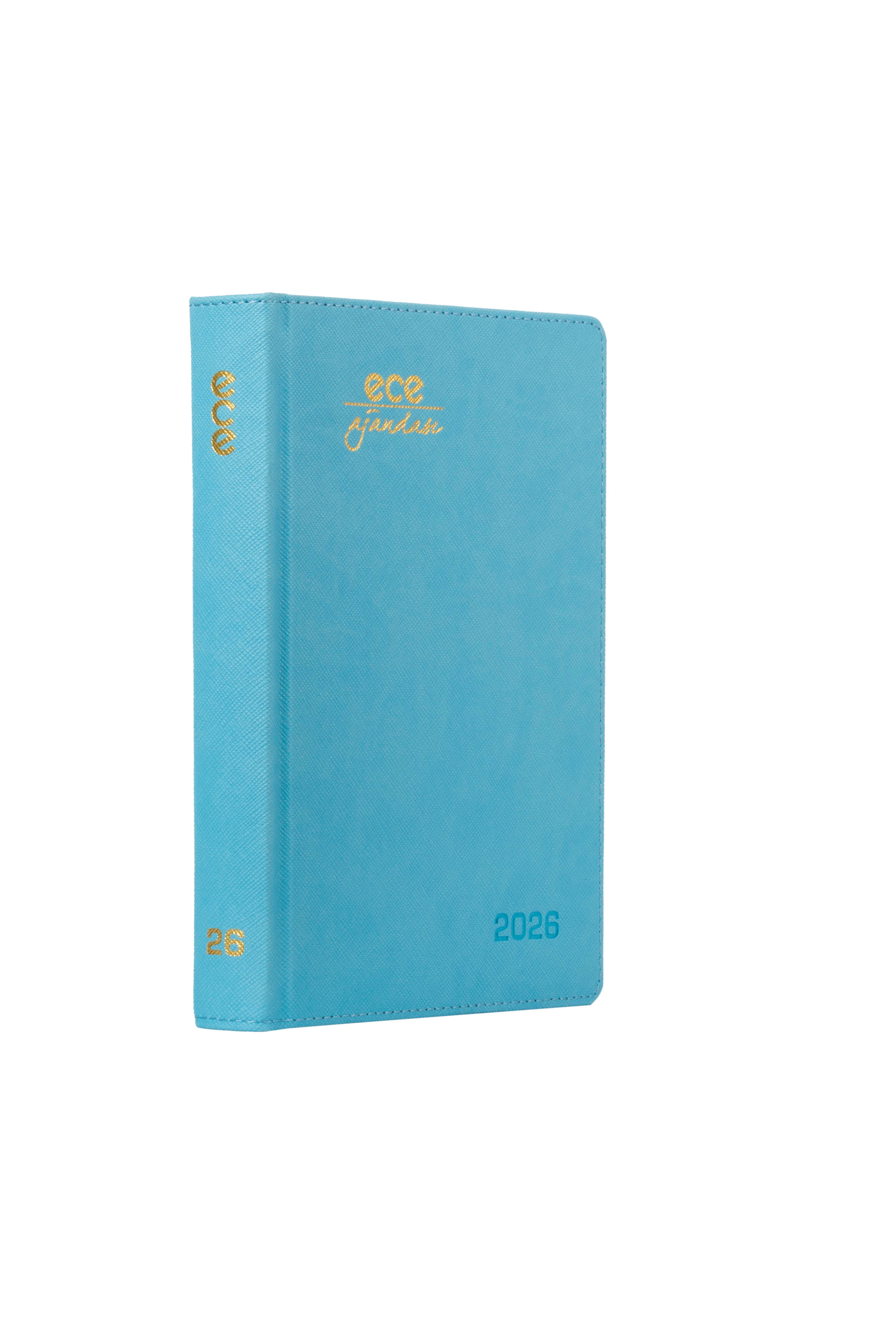 Ece-Datça Gök Mavi Kareli Günlük 14x20 2026