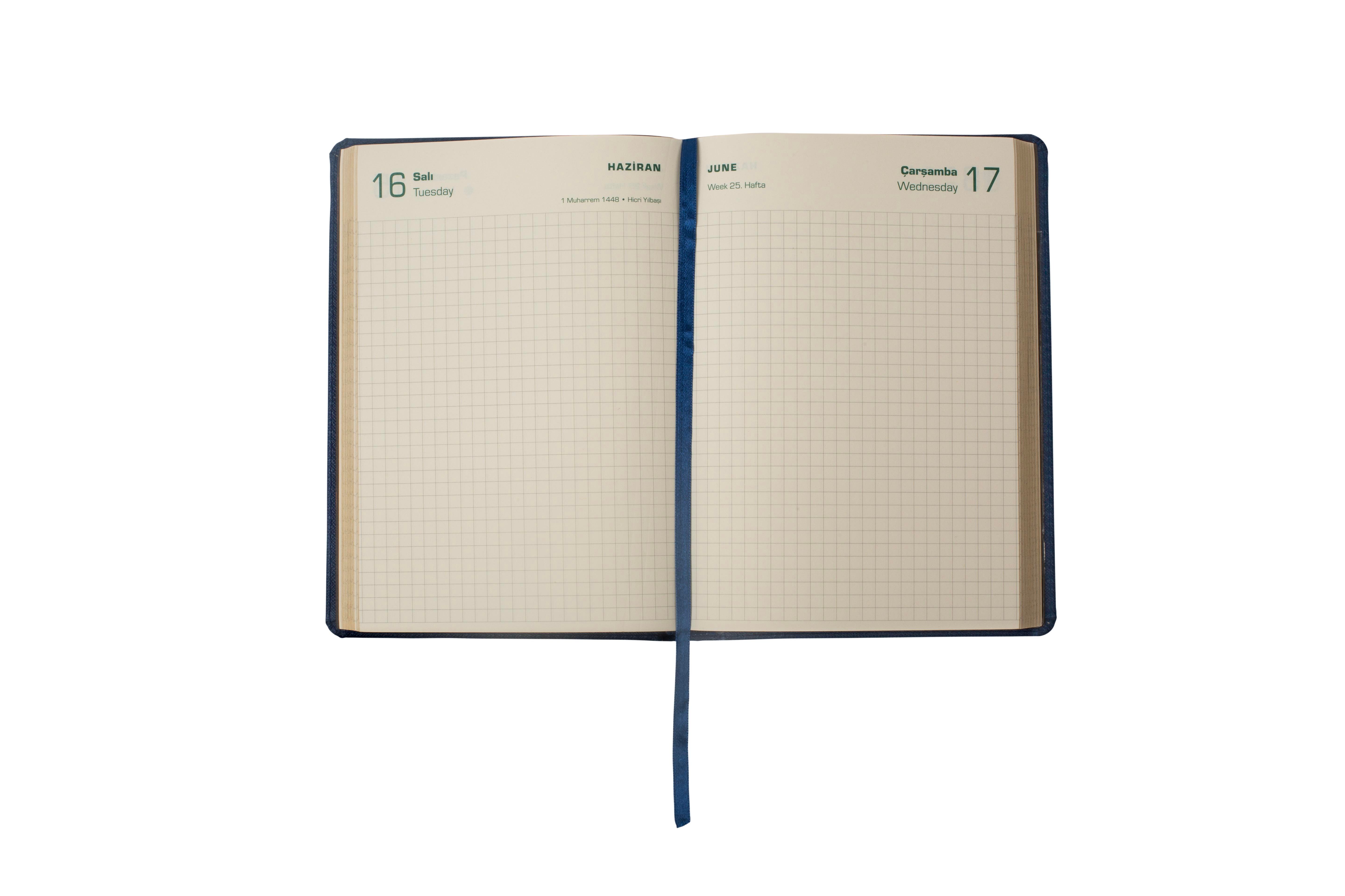 Ece-Datça Siyah Kareli Günlük 14X20 2026