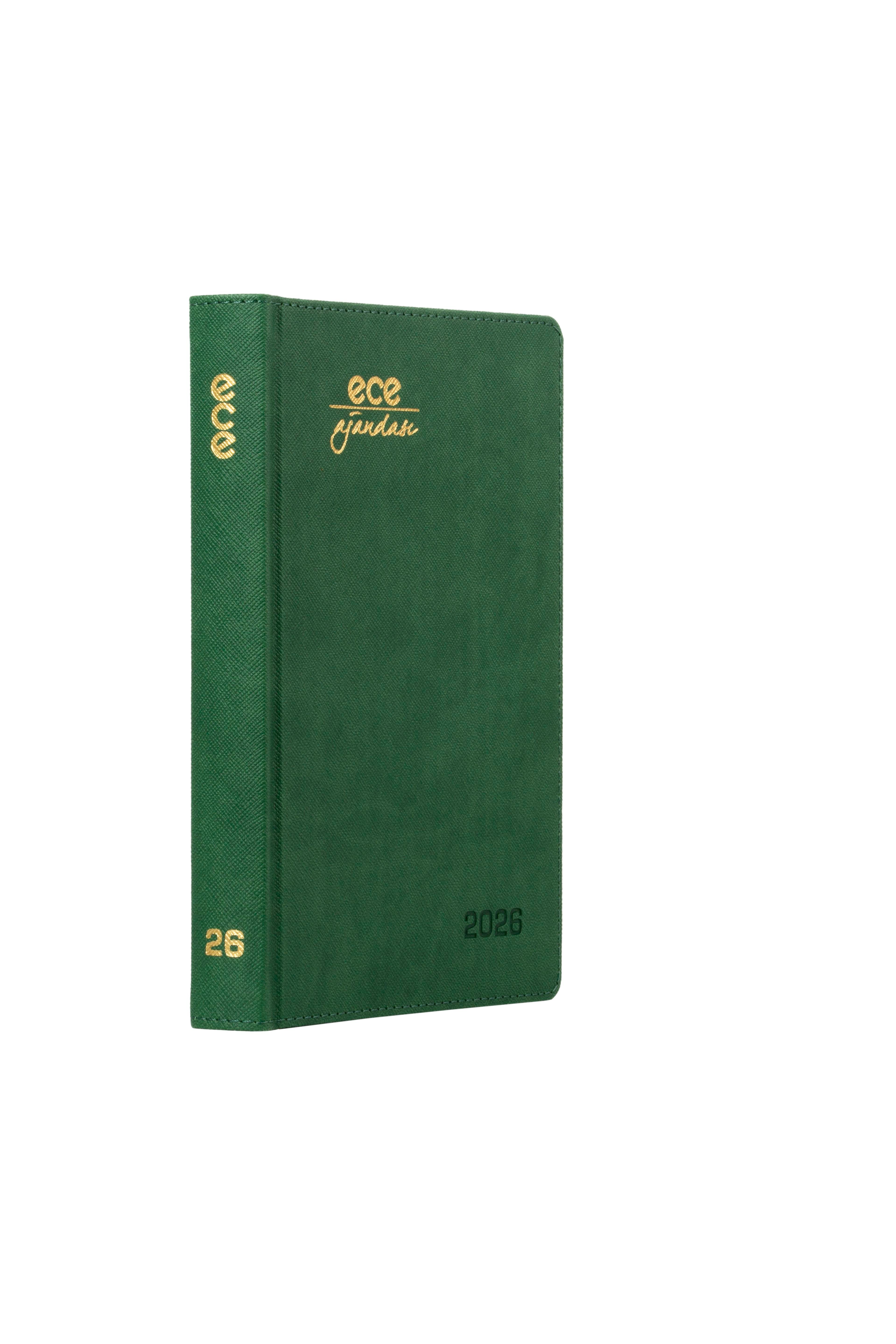 Ece-Datça Yeşil Kareli Günlük 14X20 2026