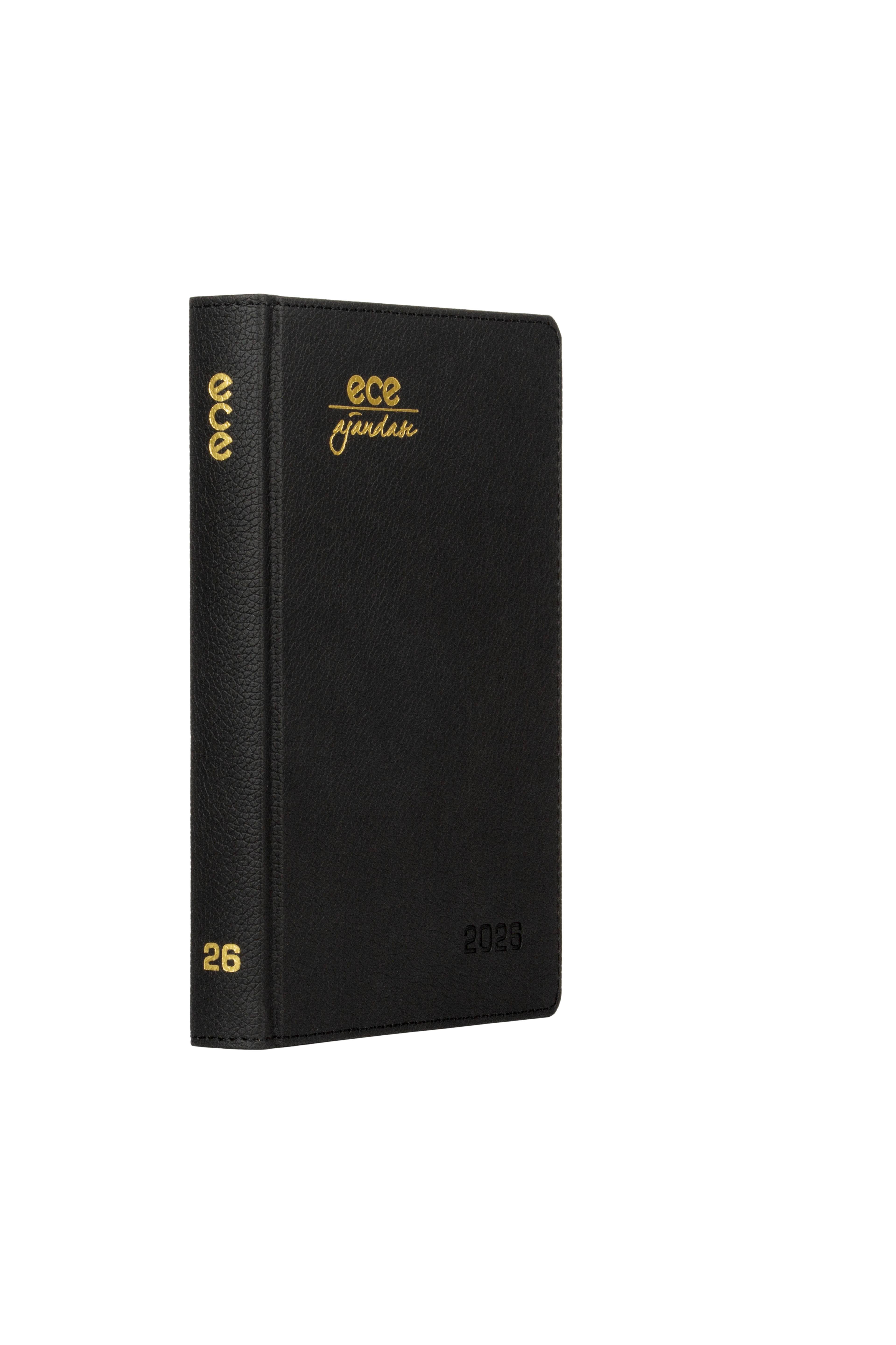 Ece-Kemer Siyah Çizgili Günlük 14x20 2026