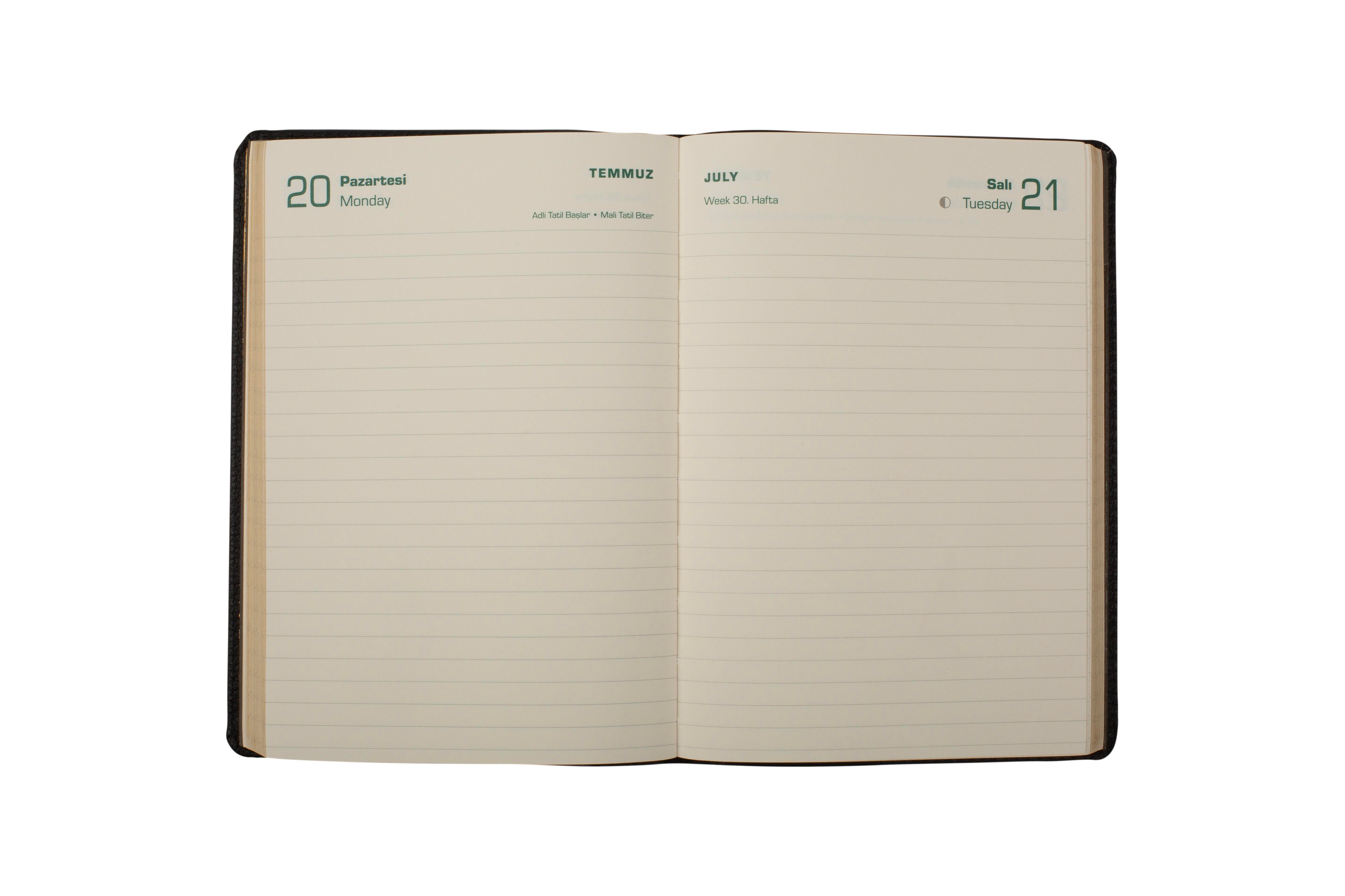 Ece-Kemer Siyah Çizgili Günlük 14x20 2026