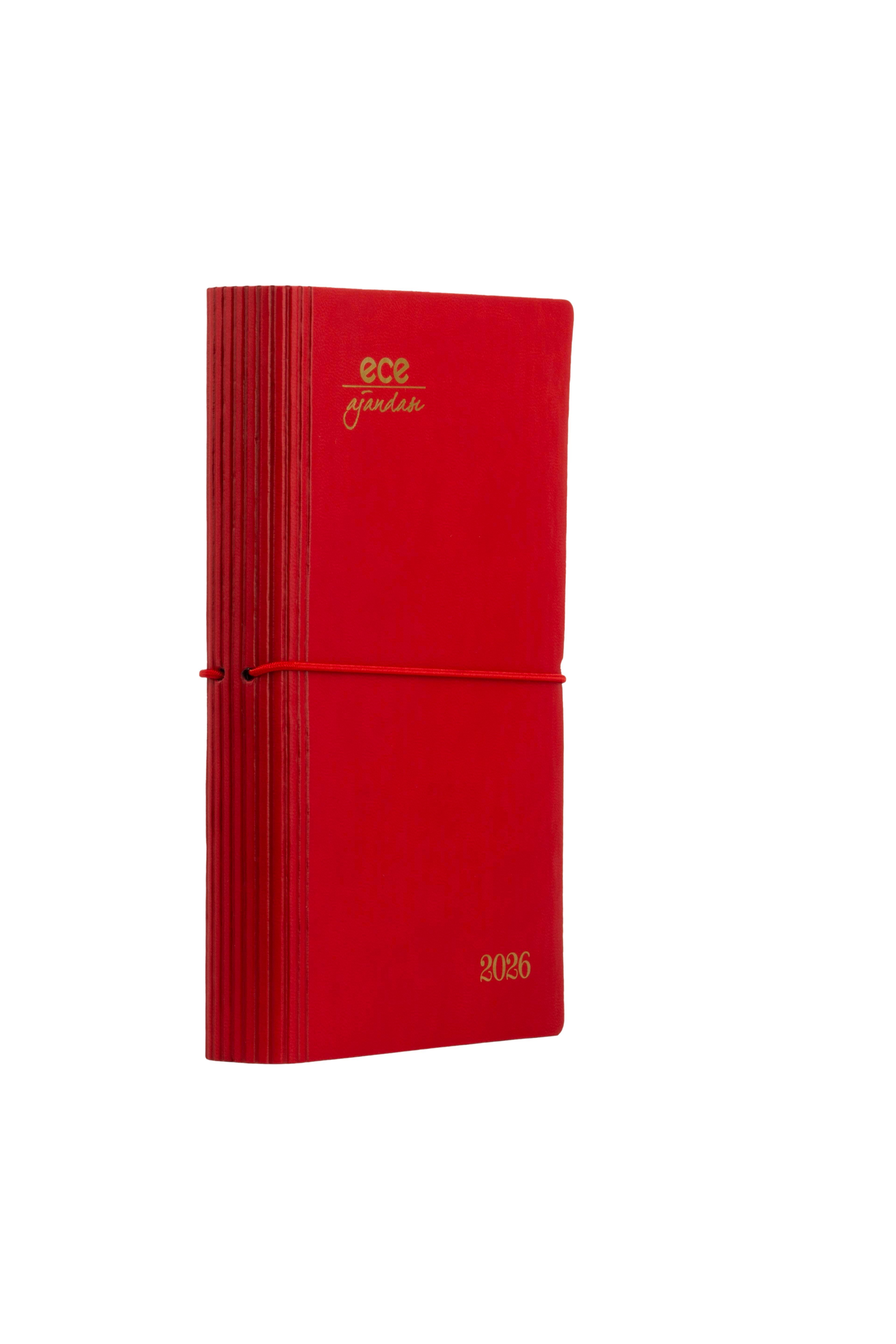 Ece-Yeni Akçay Krmz Çizgili Günlük 12x18 2026