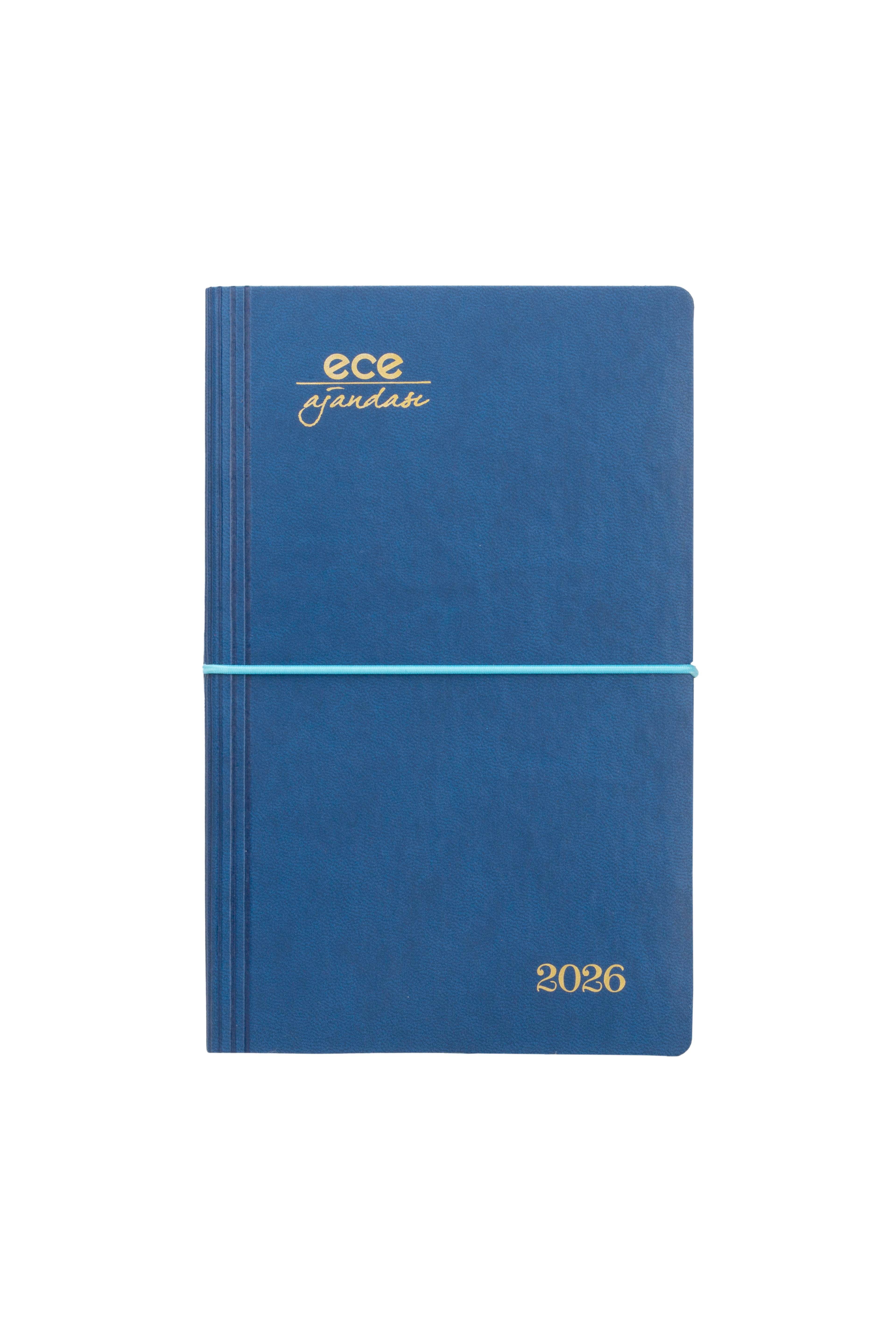 Ece-Yeni Akçay Lacivert Çizgili Günlük 12x18 2026