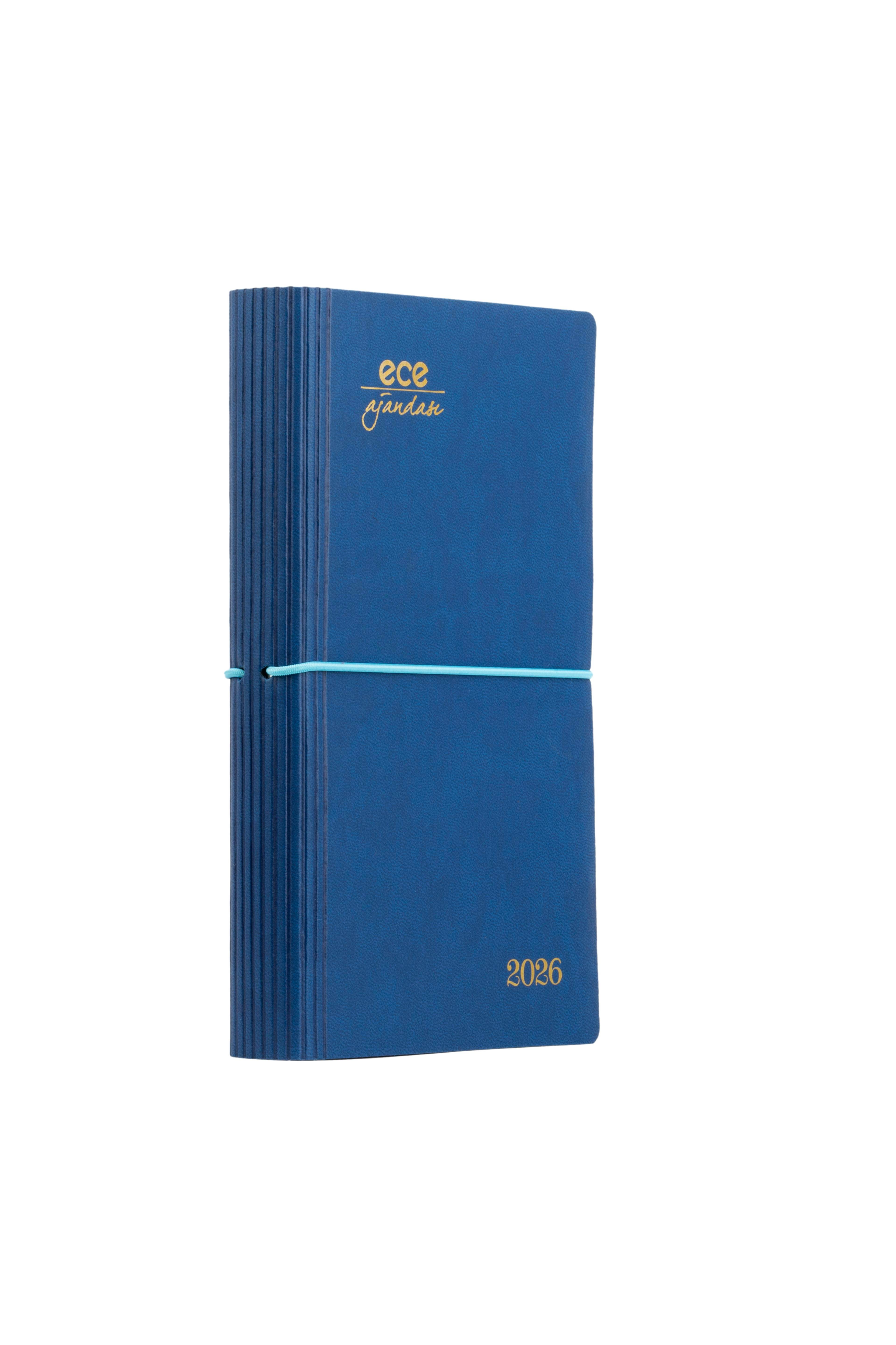 Ece-Yeni Akçay Lacivert Çizgili Günlük 12x18 2026