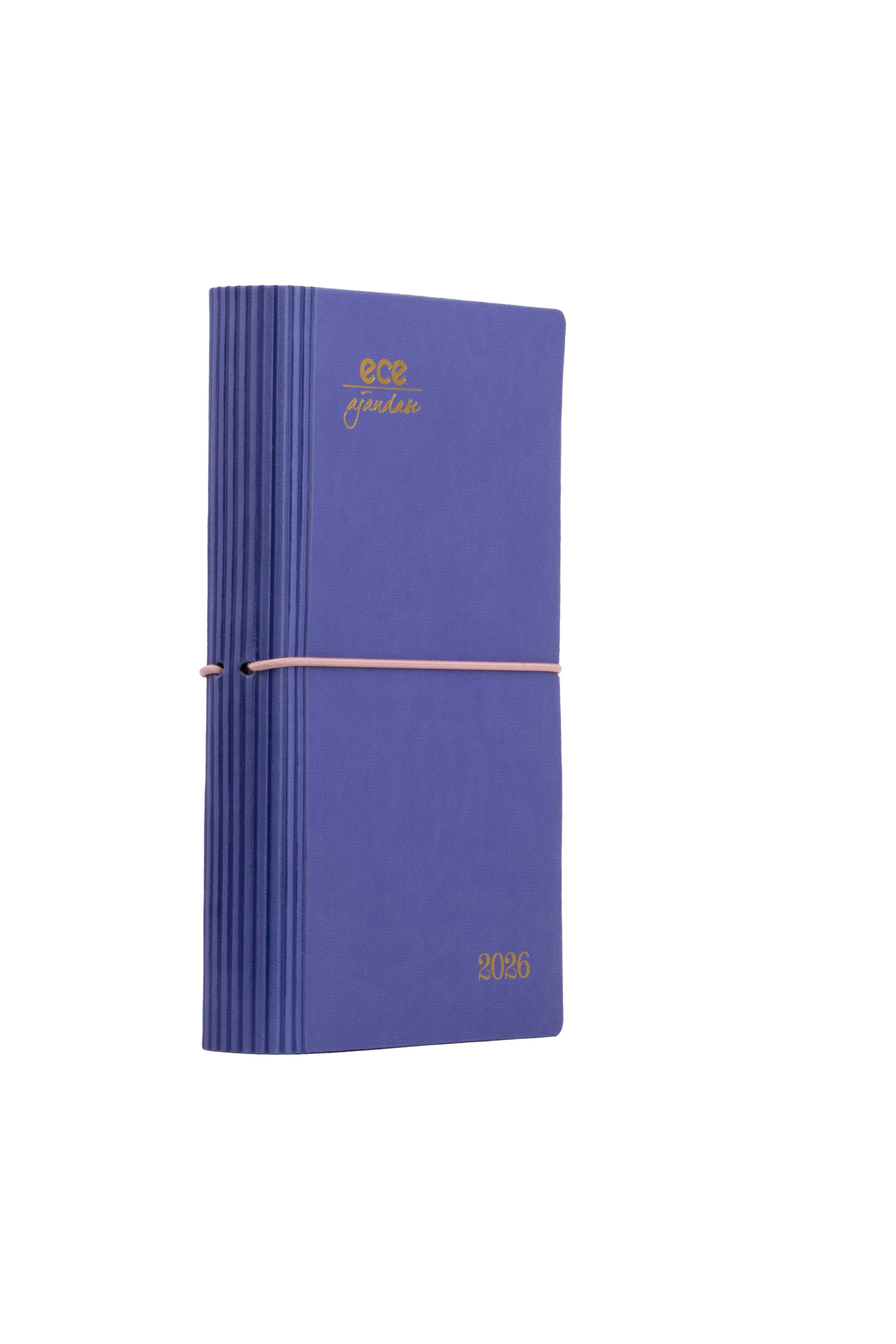 Ece-Yeni Akçay Lila Çizgili Günlük 12x18 2026