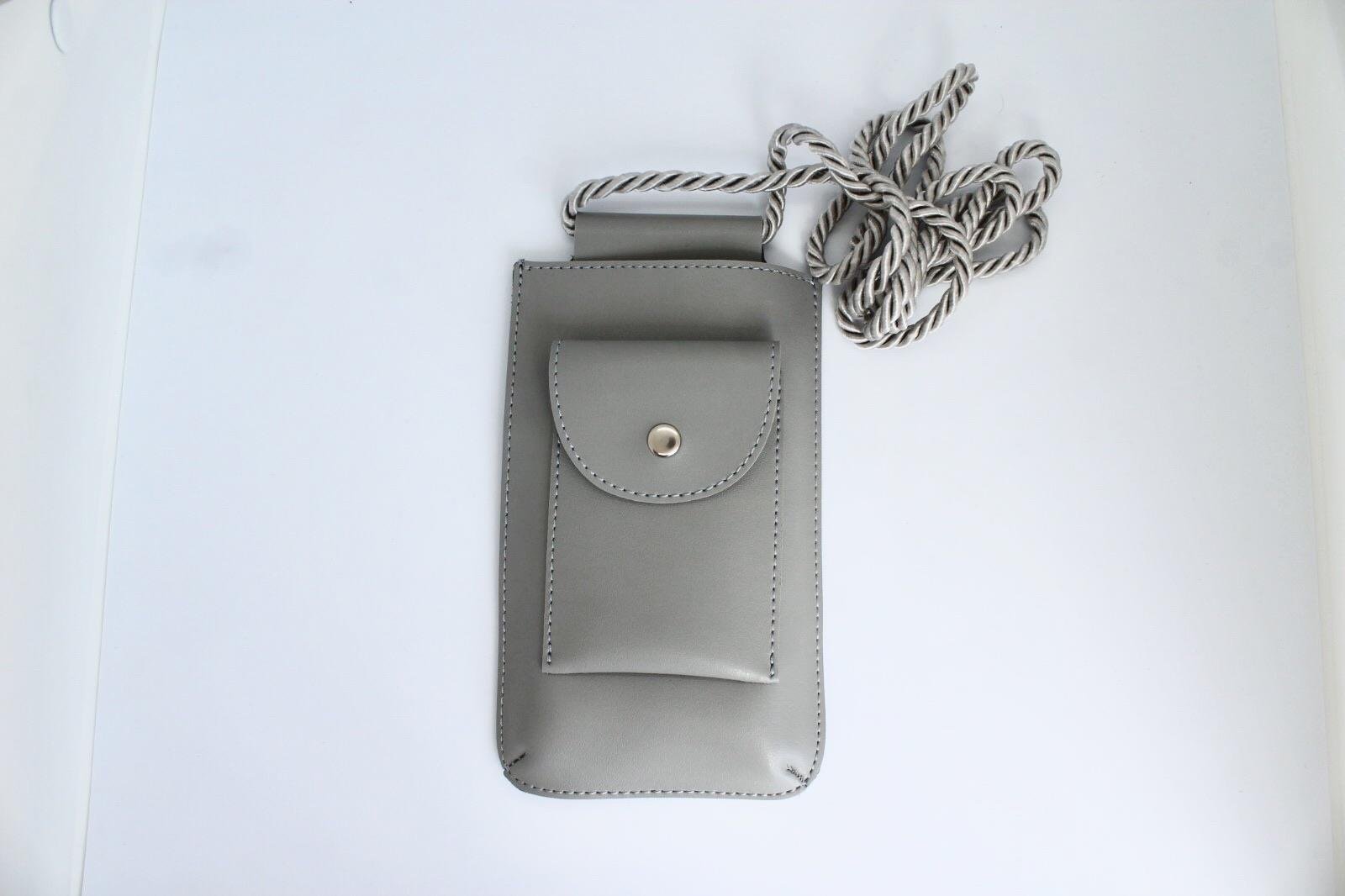 Gri Düz İp Telefon Kabı