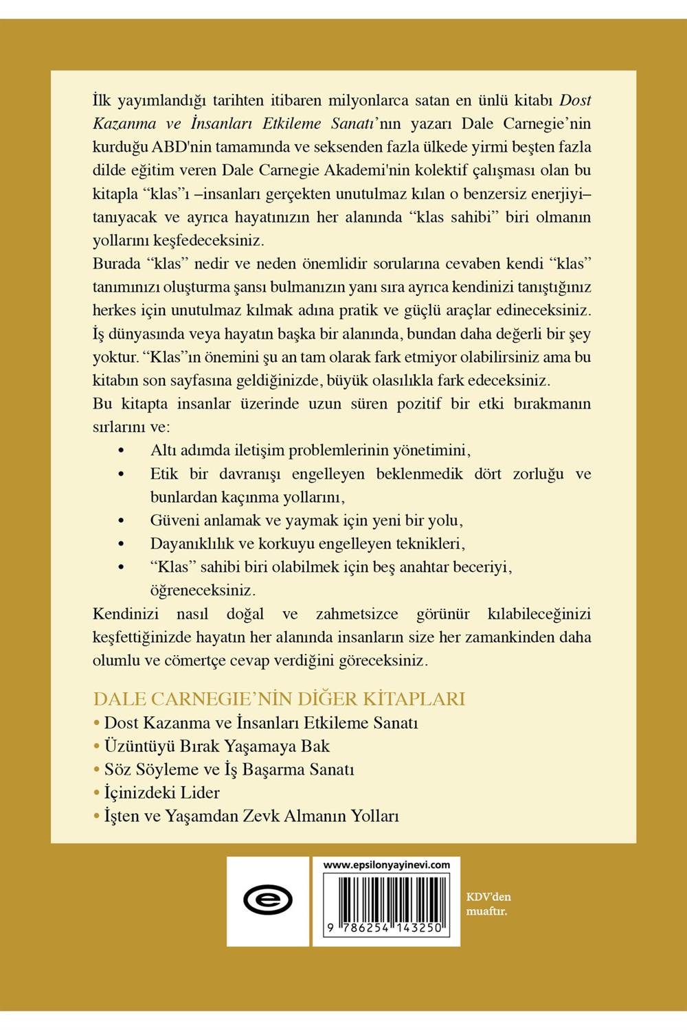 Kendini Unutulmaz Kıl Dale Carnegie