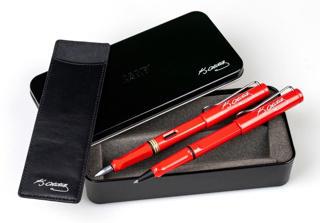 Lamy 2'li Safari Kırmızı Dolma&Roller Kalem Atatürk İmzalı