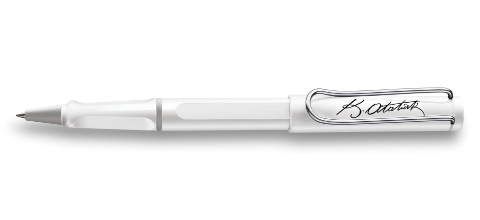Lamy Safari Roller Kalem Atatürk İmzalı Beyaz