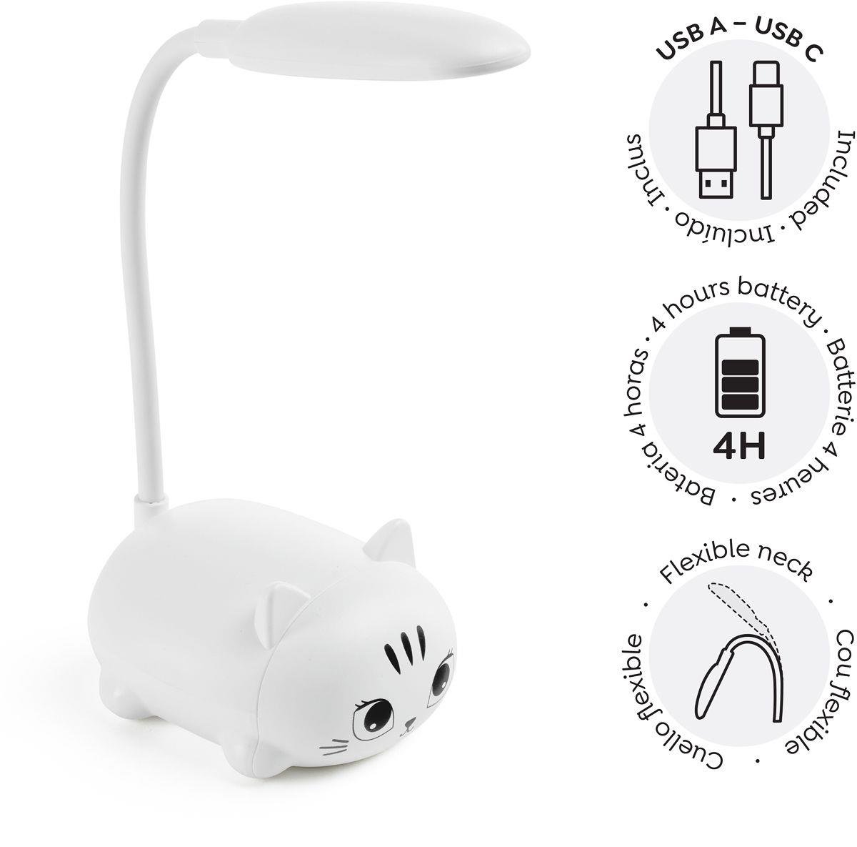 Led Lamba Kedi Beyaz B2f