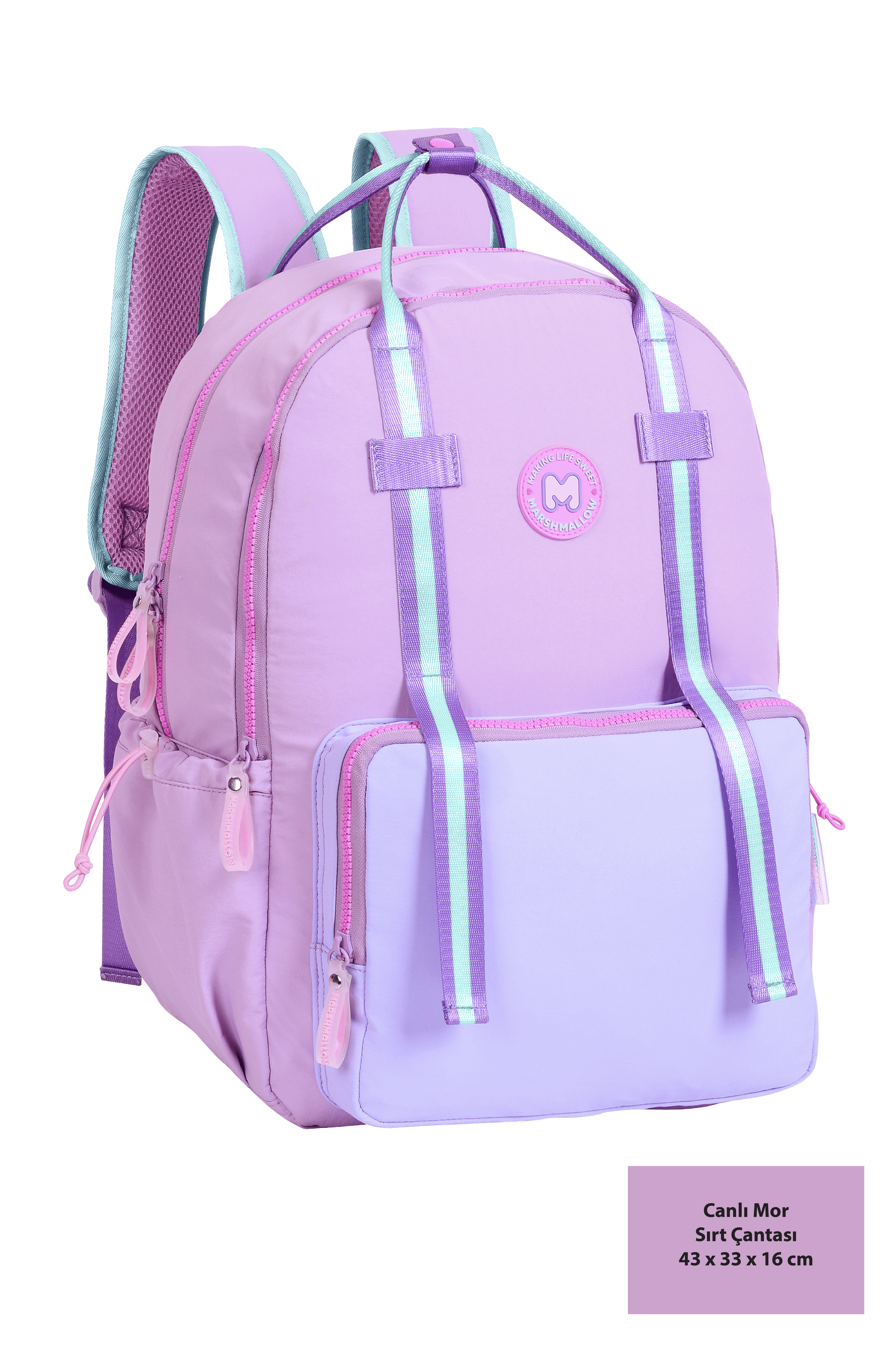 Marshmallow Backpack Fresky Purple Sırt Çantası