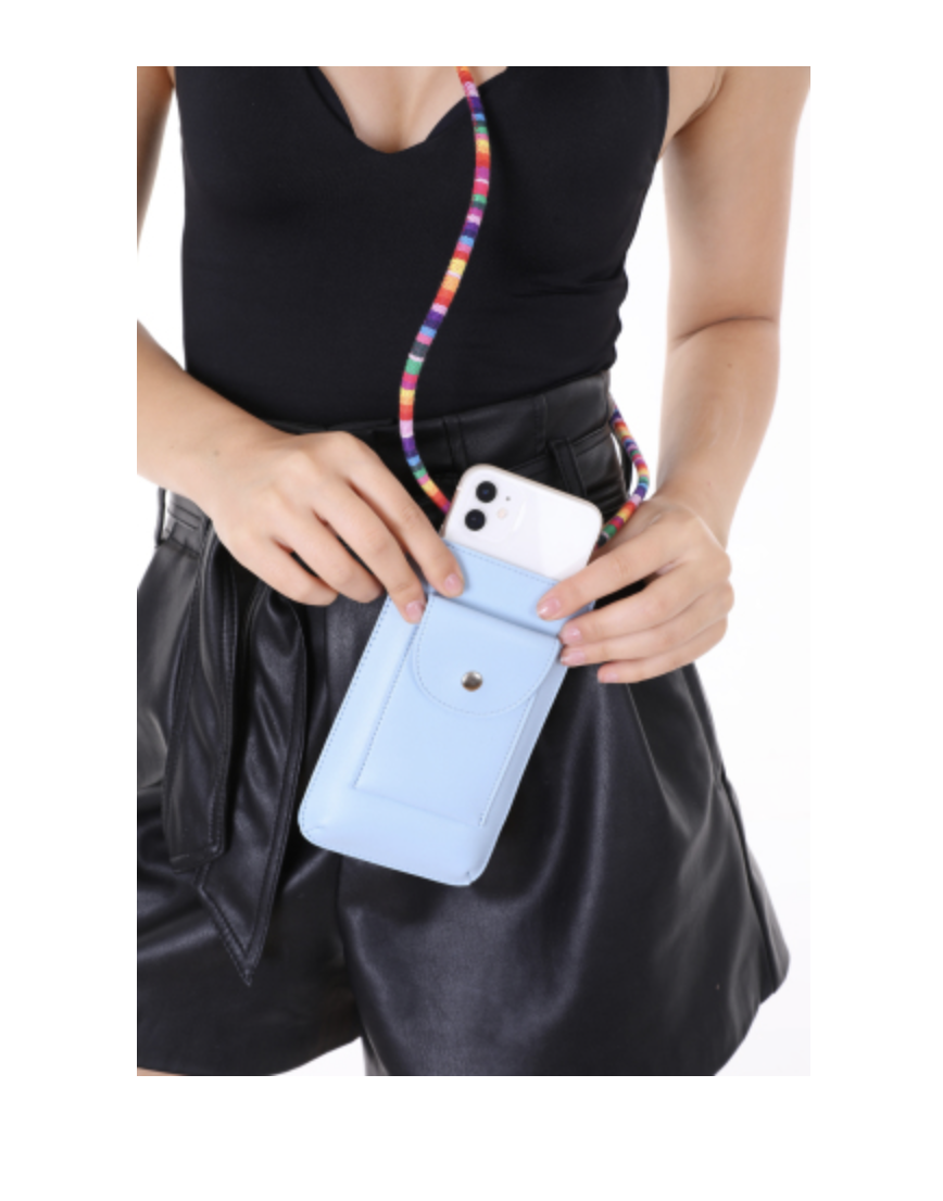 Mavi Renkli İp Telefon Kabı