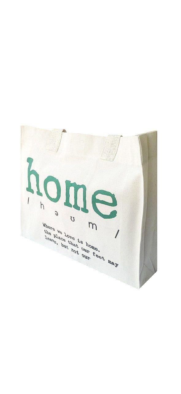 Maxi Cotton Tote Bag Home Wk03