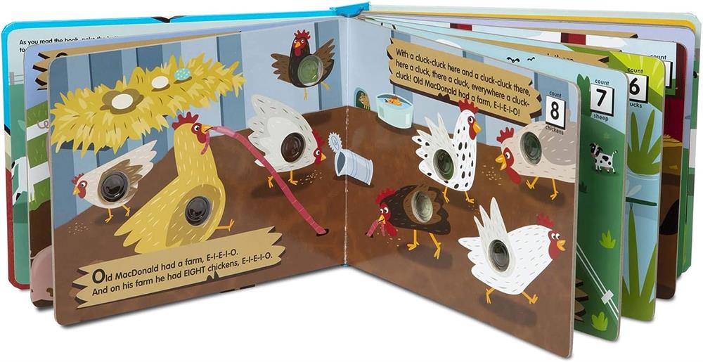 Melissa And Doug Poke-a-dot Interaktif Kitap - Old Macdonald's Farm