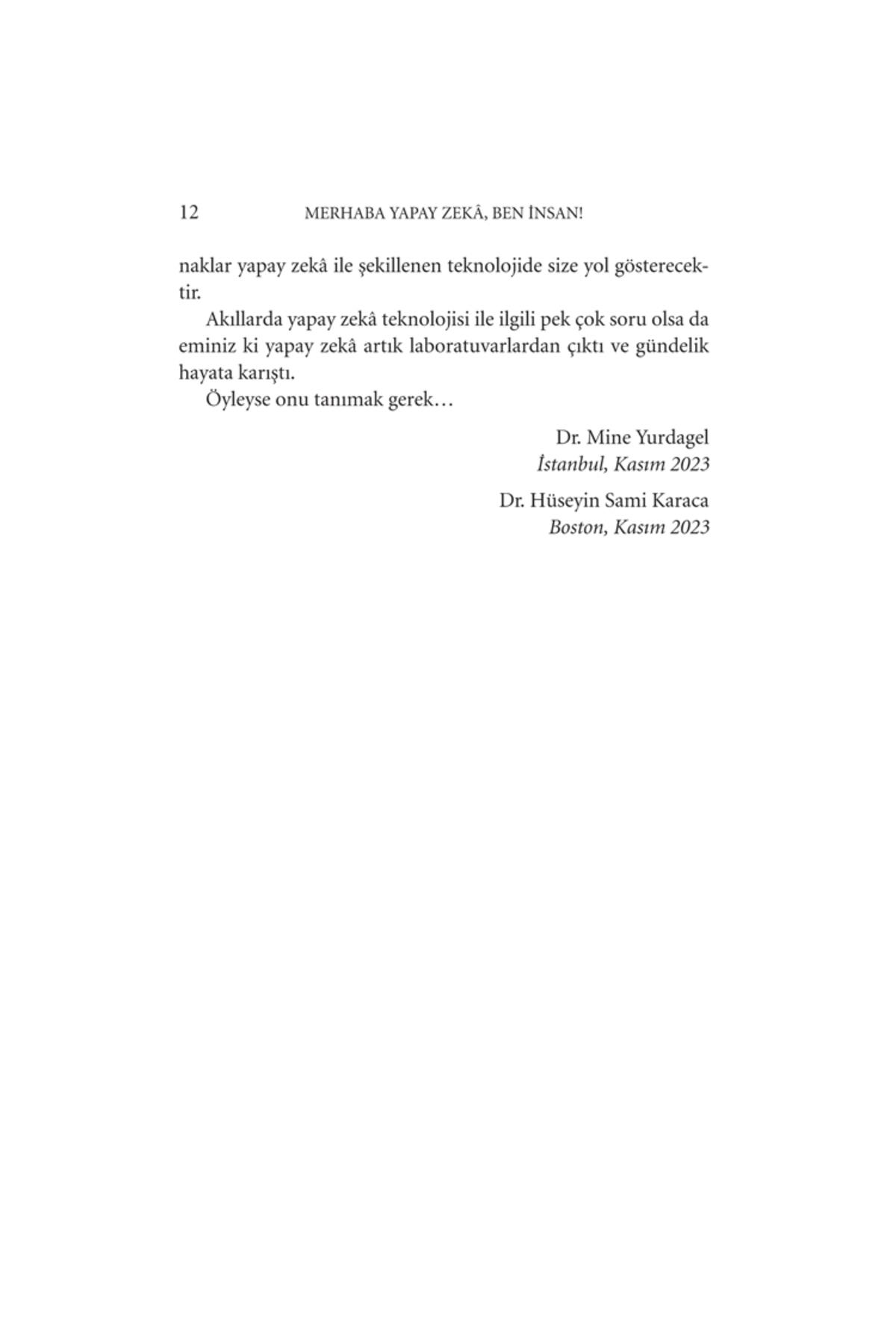 Merhaba Yapay Zekâ, Ben İnsan!