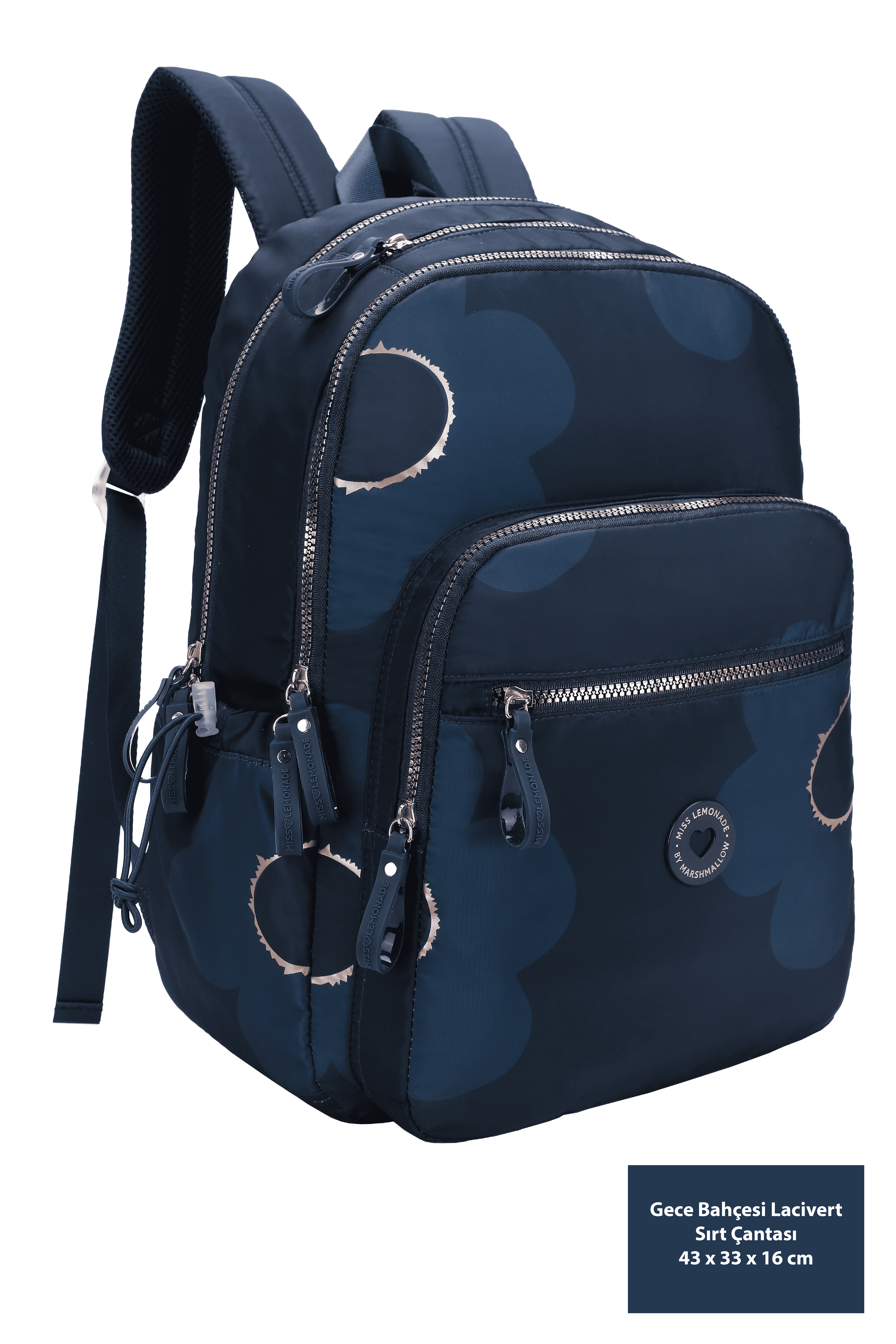Miss Lemonade Backpack Garden Navy Sırt Çantası