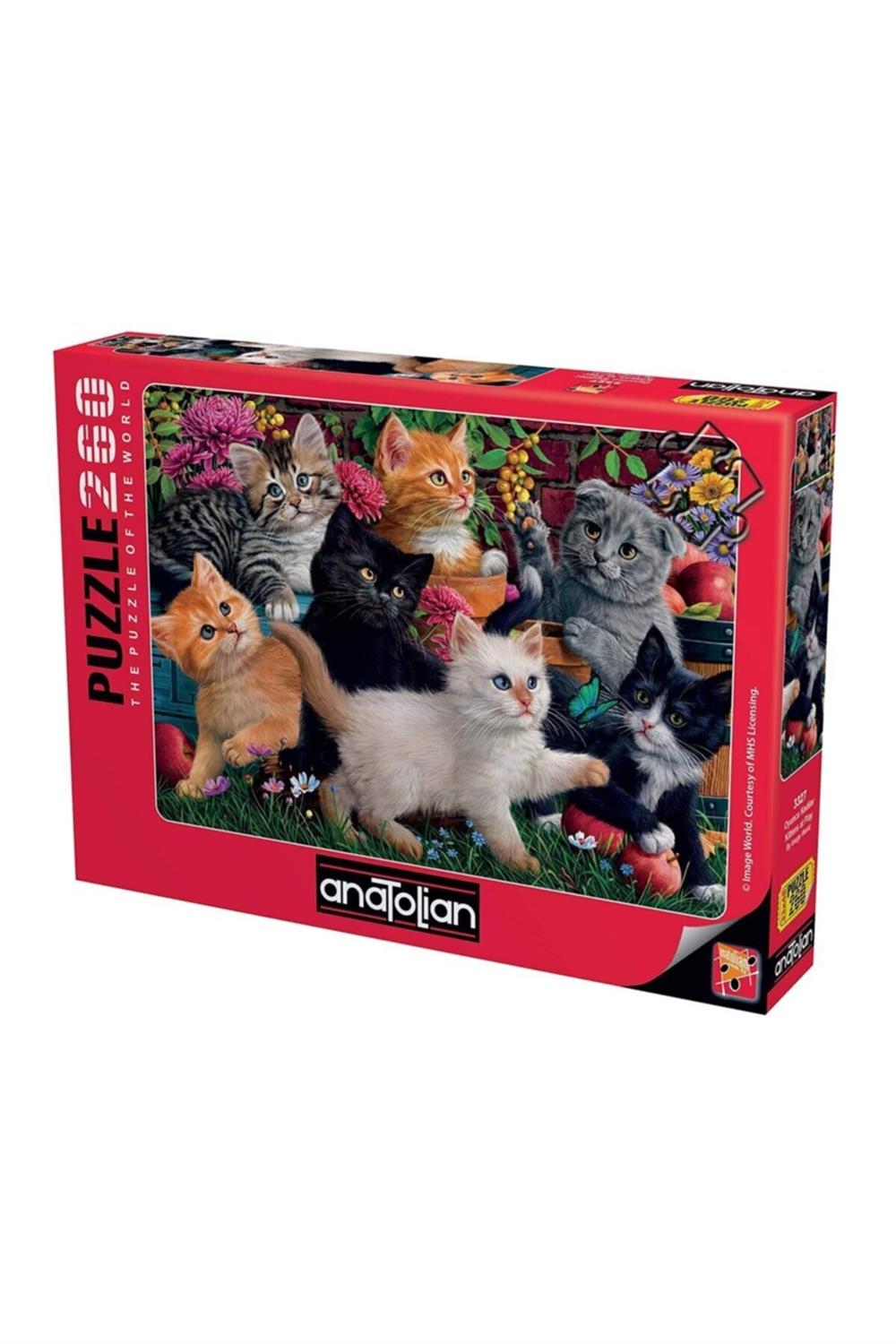 Oyuncu Kediler / 260 Parçalık Puzzle, Kod:3327