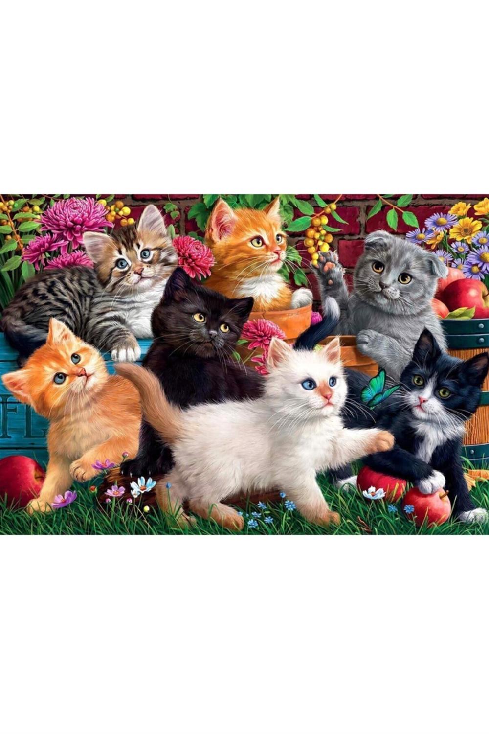 Oyuncu Kediler / 260 Parçalık Puzzle, Kod:3327