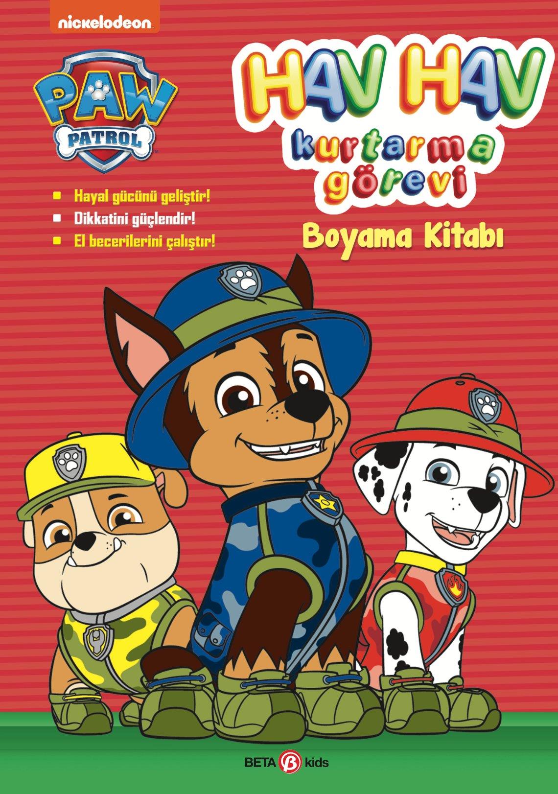 Paw Patrol - Hav Hav Kurtarma Görevi Boyama Kitabı