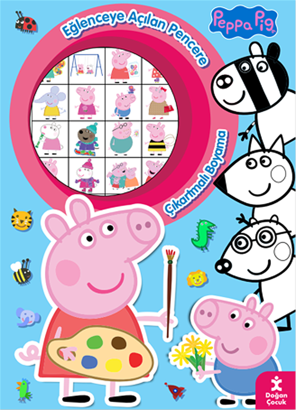 Peppa Pig Eğlenceye Açılan Pencere Çıkartmalı Boyama Kıtabı