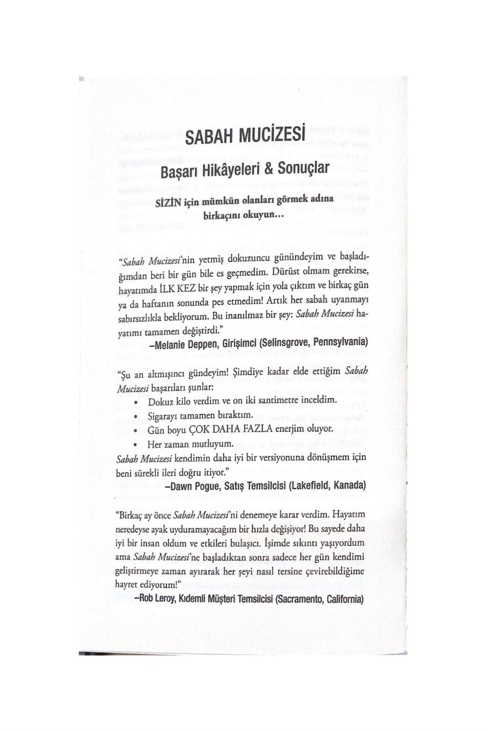 Sabah Mucizesi: & 08.00'den Önce Hayatınızı Değiştirme Garantili 6 Dakika
