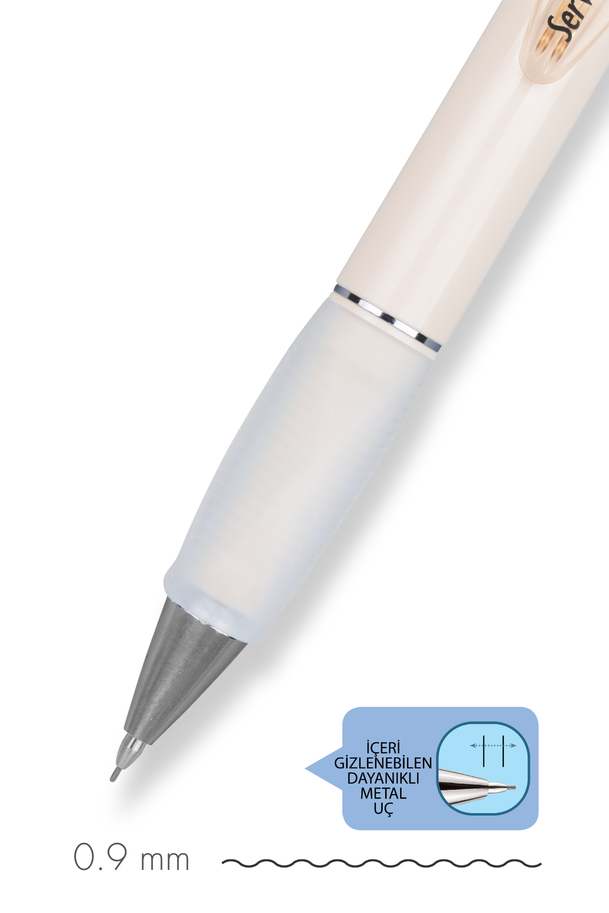 Serve Deep Mek Kur Kalem 09MM Fildişi