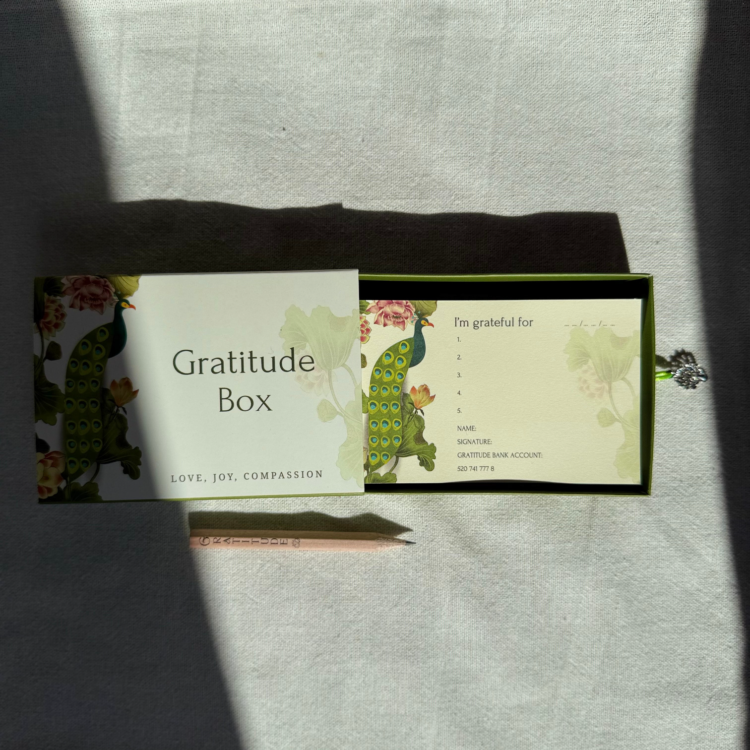 Şükür Kutusu Kalemli-Gratitude Box