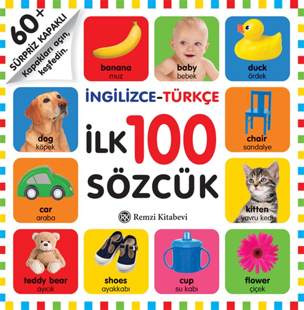 Sürpriz Kapaklı İngilizce Türkçe İlk 100 Sözcük